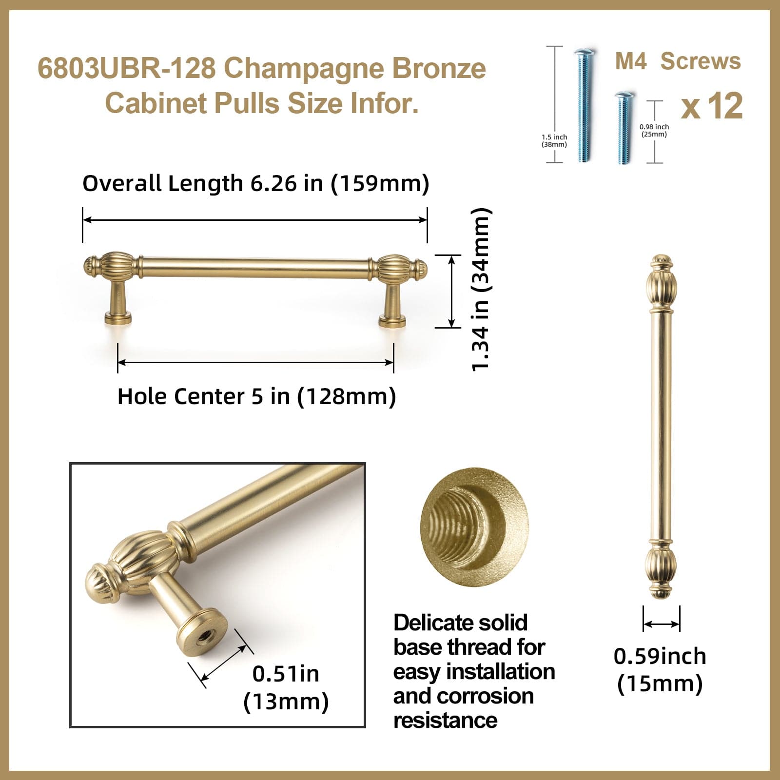 Goo-Ki Luxury Decorative Antique Brass Cabinet Handles Stylish Accents for Modern Cabinet Design