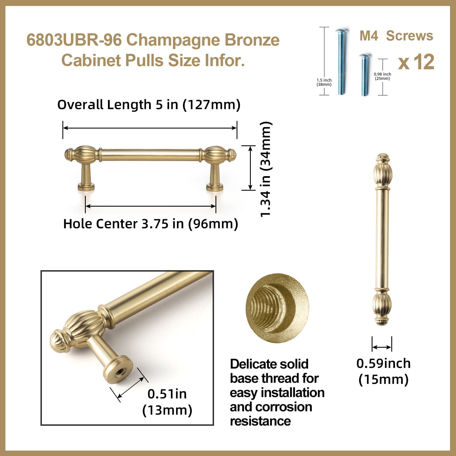Goo-Ki Luxury Decorative Antique Brass Cabinet Handles Stylish Accents for Modern Cabinet Design