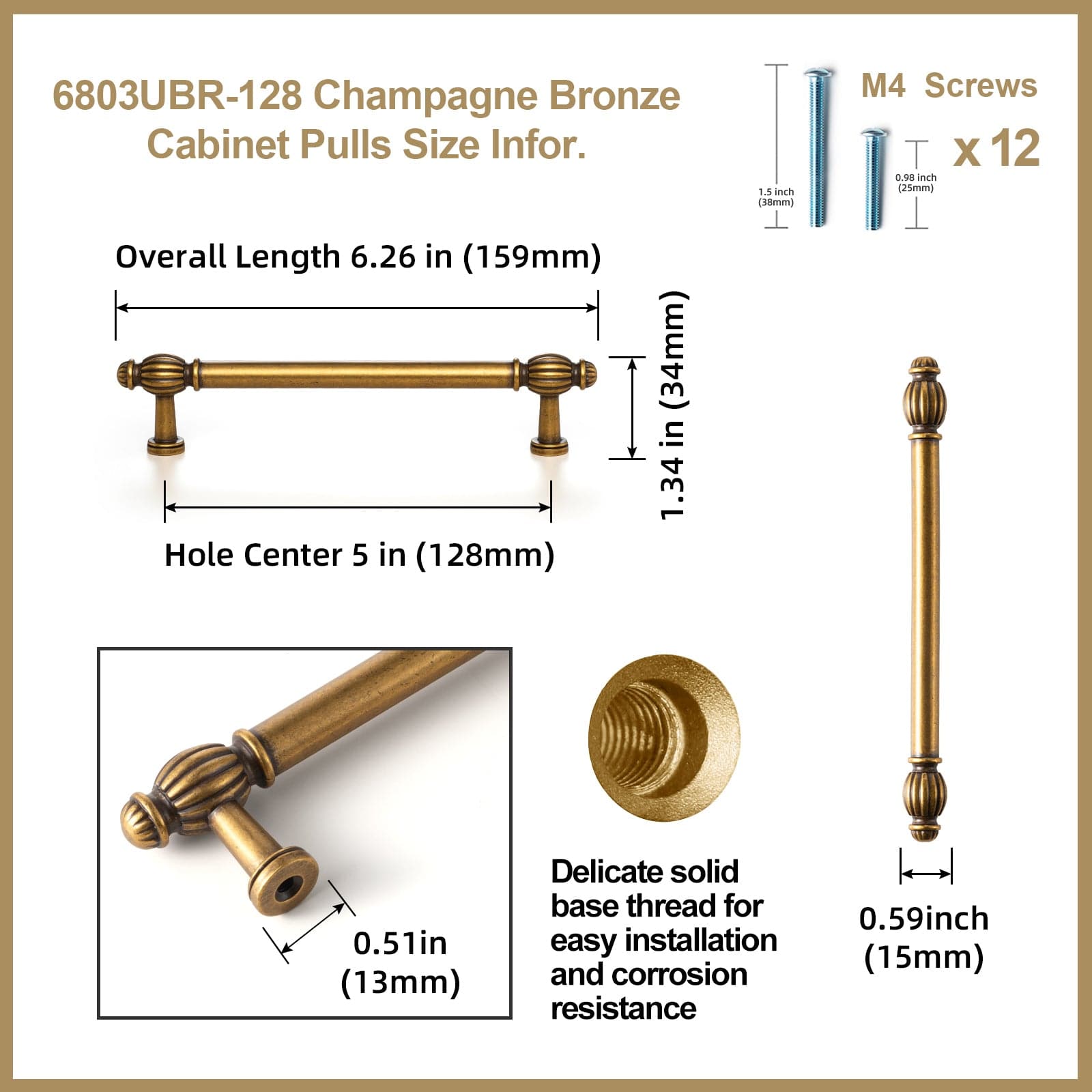 Goo-Ki Luxury Decorative Antique Brass Cabinet Handles Stylish Accents for Modern Cabinet Design