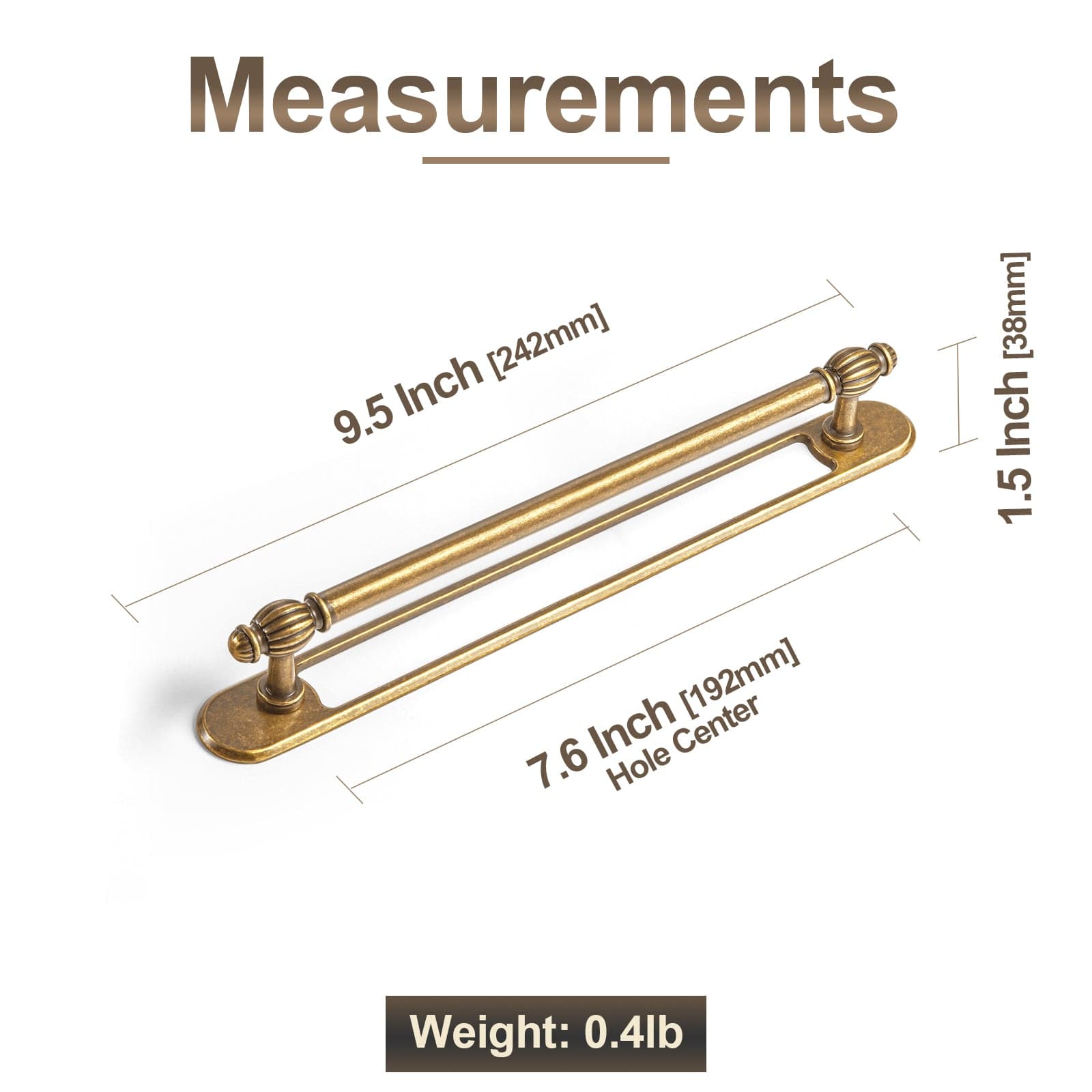 Goo-Ki Luxury Decorative Antique Brass Cabinet Handles Stylish Accents for Modern Cabinet Design