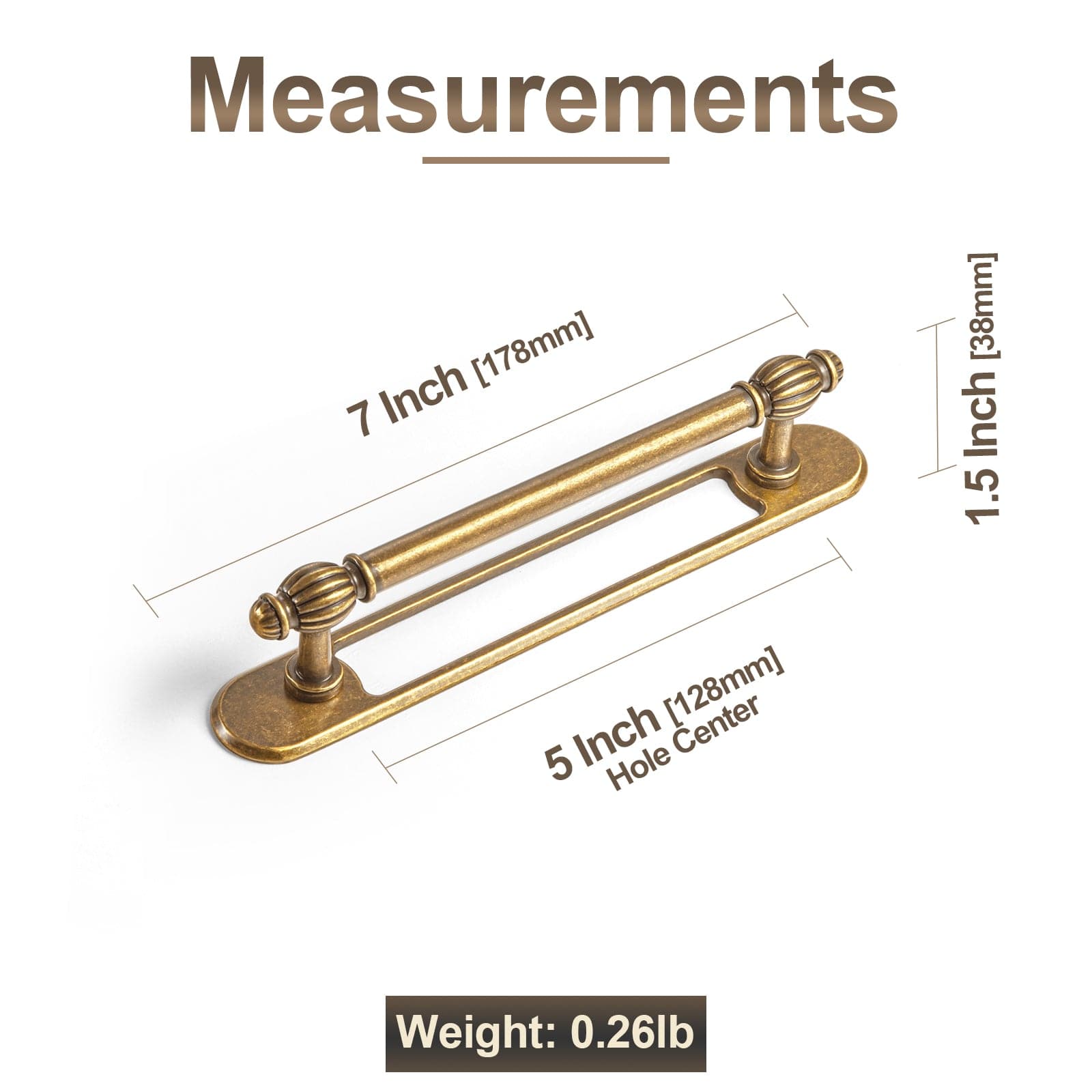 Goo-Ki Luxury Decorative Antique Brass Cabinet Handles Stylish Accents for Modern Cabinet Design