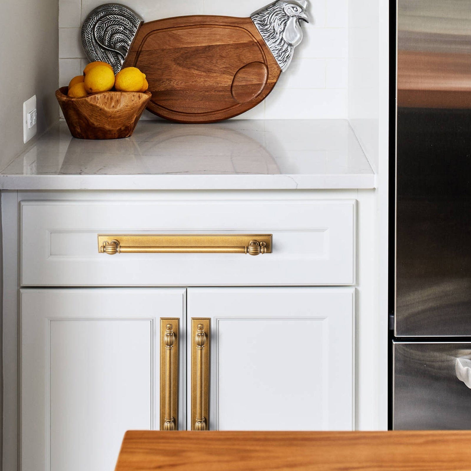 Goo-Ki Luxury Decorative Antique Brass Cabinet Handles Stylish Accents for Modern Cabinet Design
