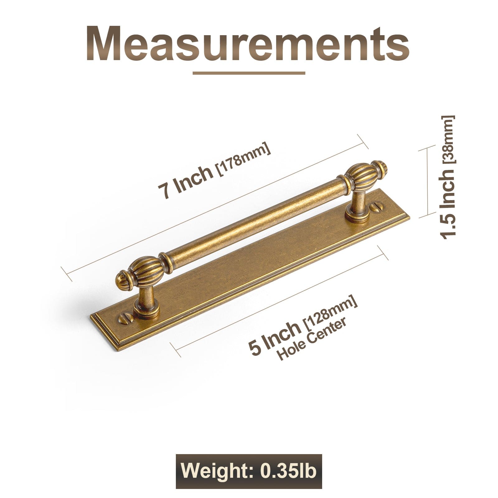 Goo-Ki Luxury Decorative Antique Brass Cabinet Handles Stylish Accents for Modern Cabinet Design