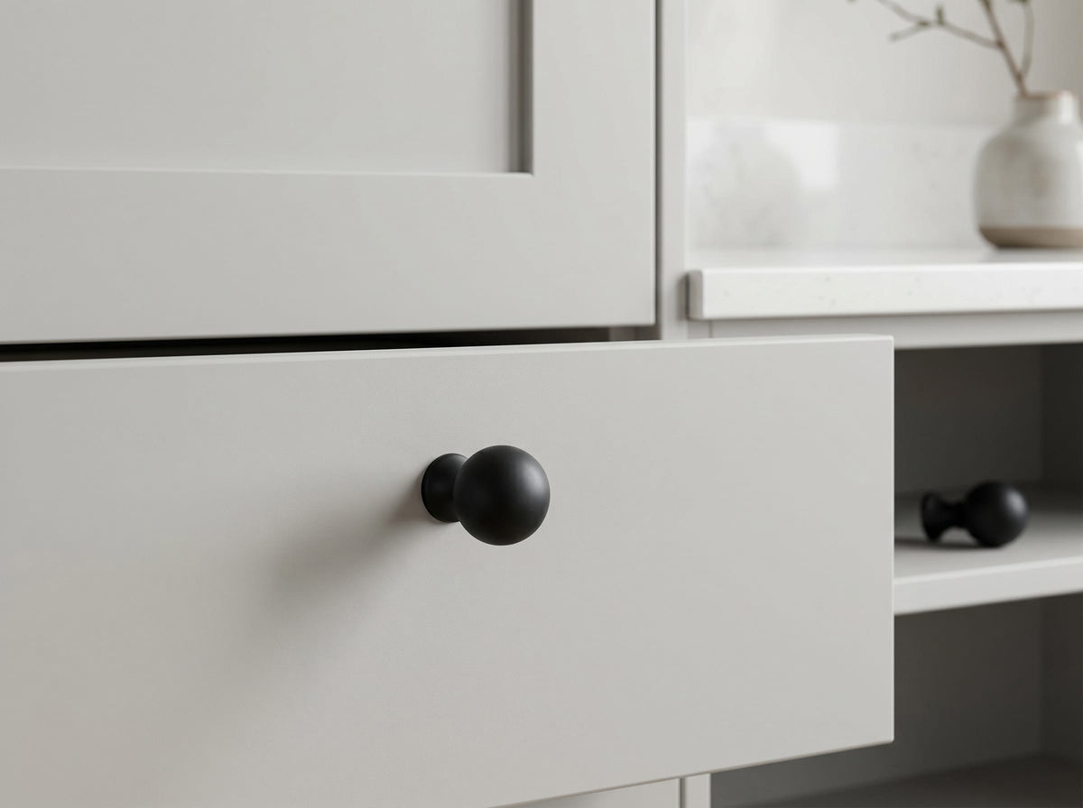 Goo-Ki Luxury Globe Shape Cabinet Knobs Zinc Alloy Durable Hardware, Minimalist Spherical Drawer Pulls for Farmhouse Modern Retro Cabinet Renovation