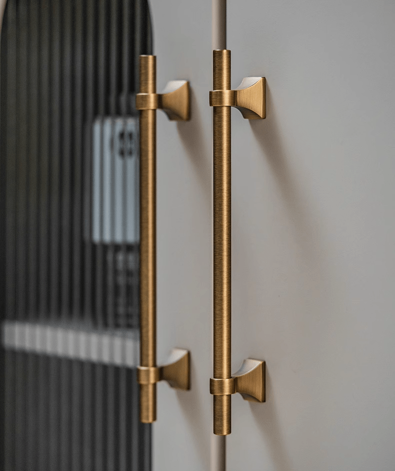 Goo-Ki Luxury Stain Brass Furniture Handle Solid Brass Kitchen Cabinet Pull T Bar Handle