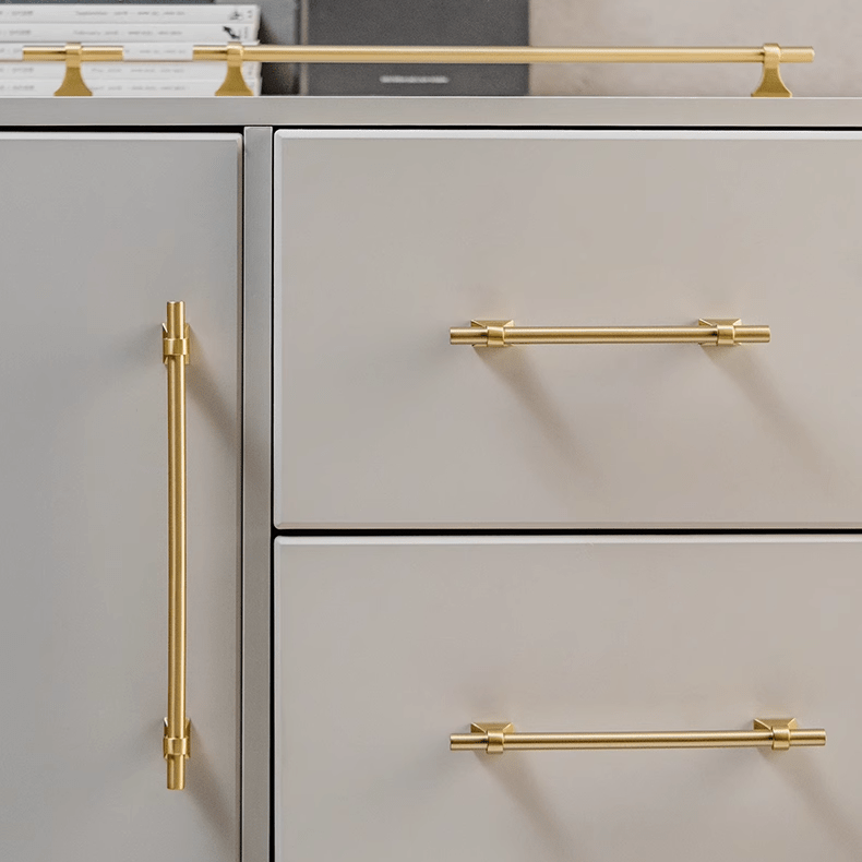 Goo-Ki Luxury Stain Brass Furniture Handle Solid Brass Kitchen Cabinet Pull T Bar Handle