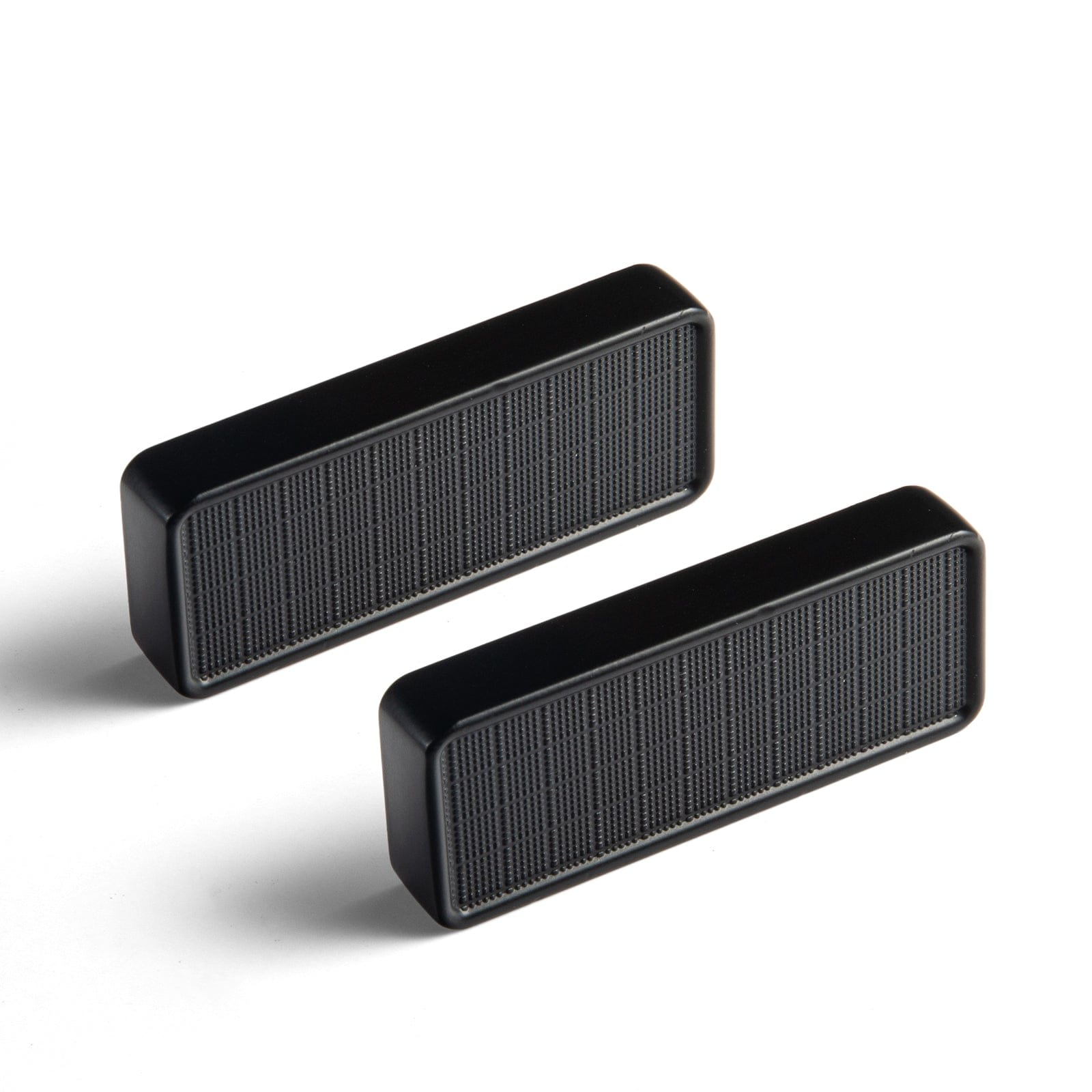 Goo-Ki Matte Black / 1.25'' Hole Center / 6 Pack Rectangular Kitchen Drawer Pulls Finger Pull Modern Zinc Alloy Cabinet Handles