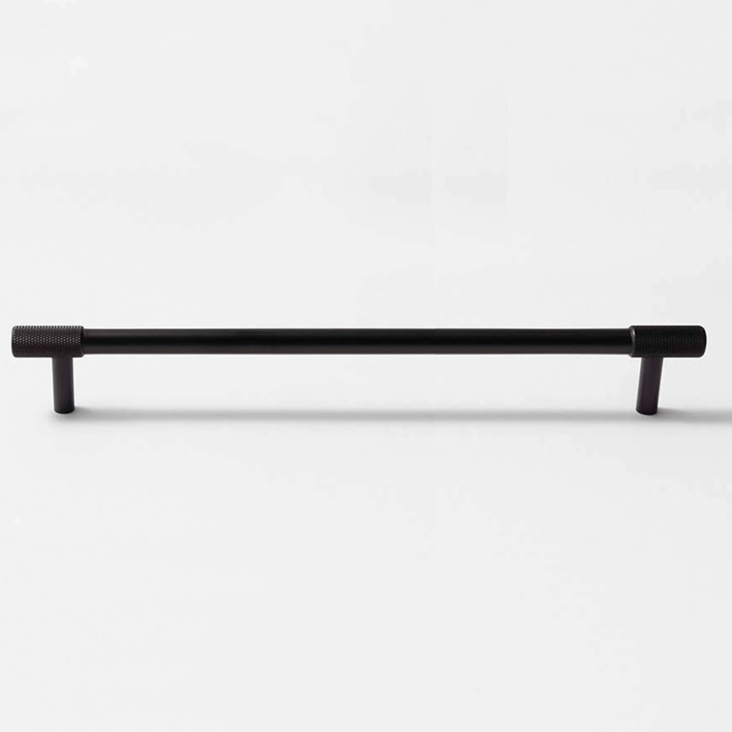 Goo-Ki Matte Black / 10'' Hole Center / 1 Pack Satin Brass Knurled Cabinet Handles T Bar Drawer Pulls