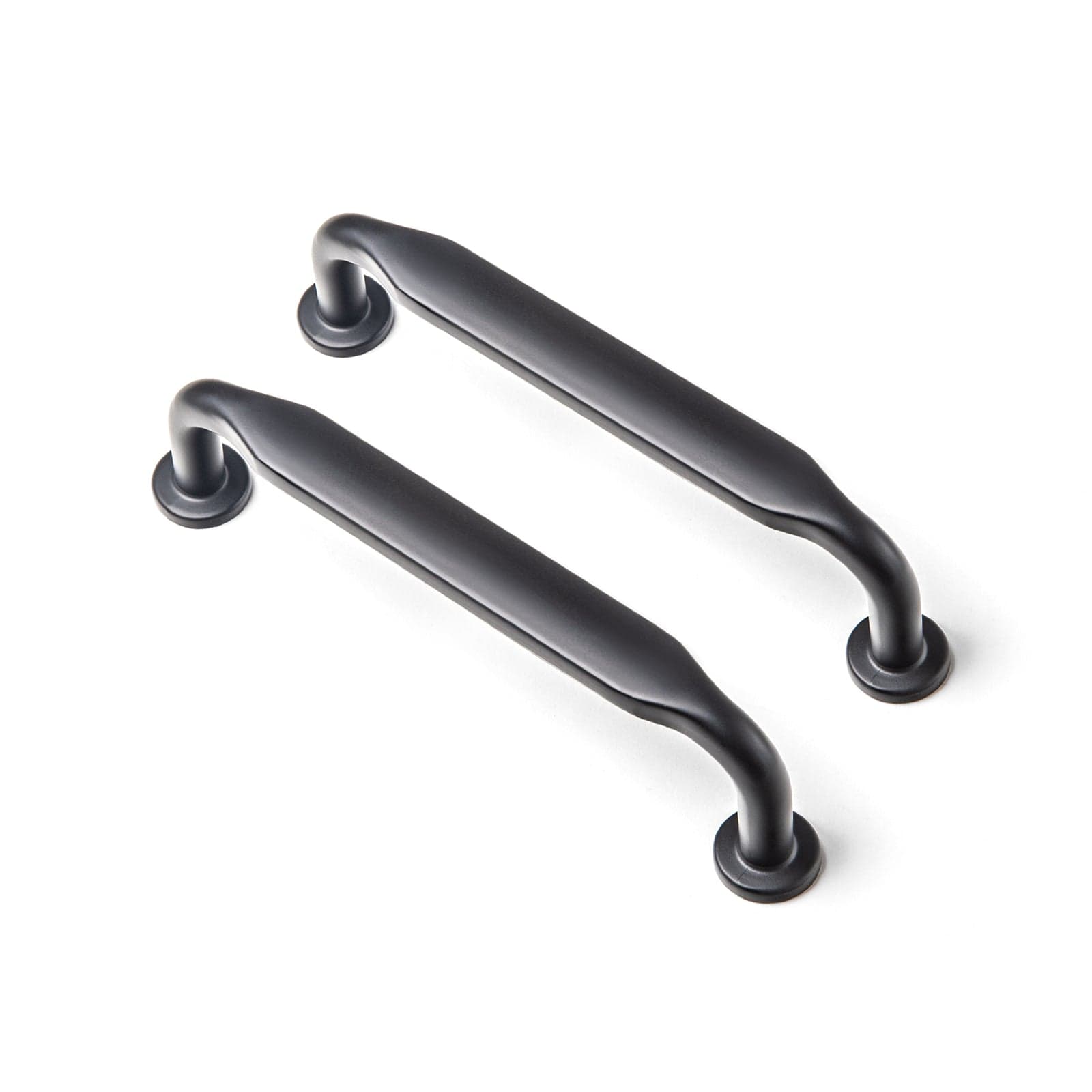 Goo-Ki Matte Black / 3.78'' Hole Center / 6 Pack Minimalist Slim Design Zinc Alloy Cabinet Pulls – Rustic Hardware for a Streamlined Look
