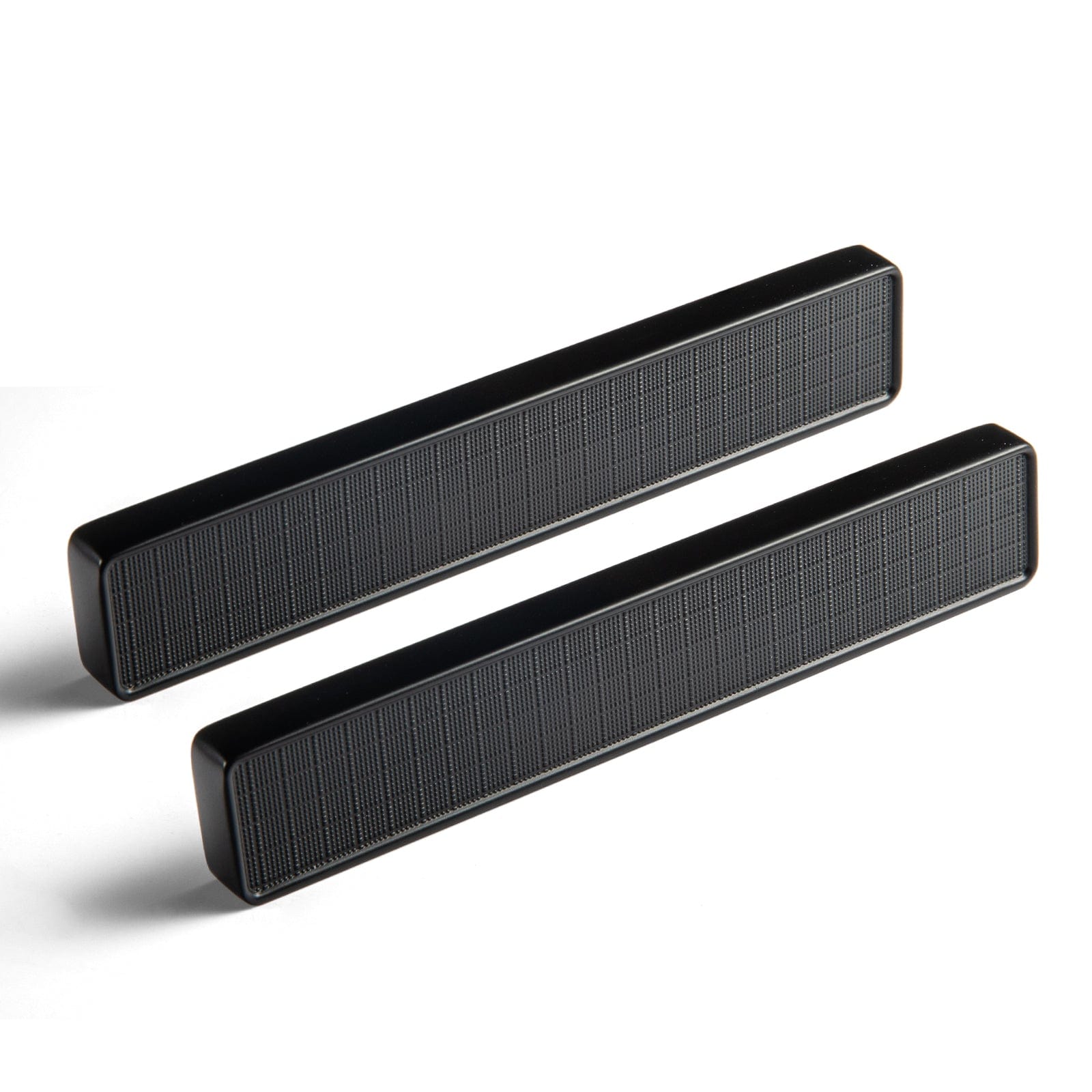 Goo-Ki Matte Black / 3.78'' Hole Center / 6 Pack Rectangular Kitchen Drawer Pulls Finger Pull Modern Zinc Alloy Cabinet Handles