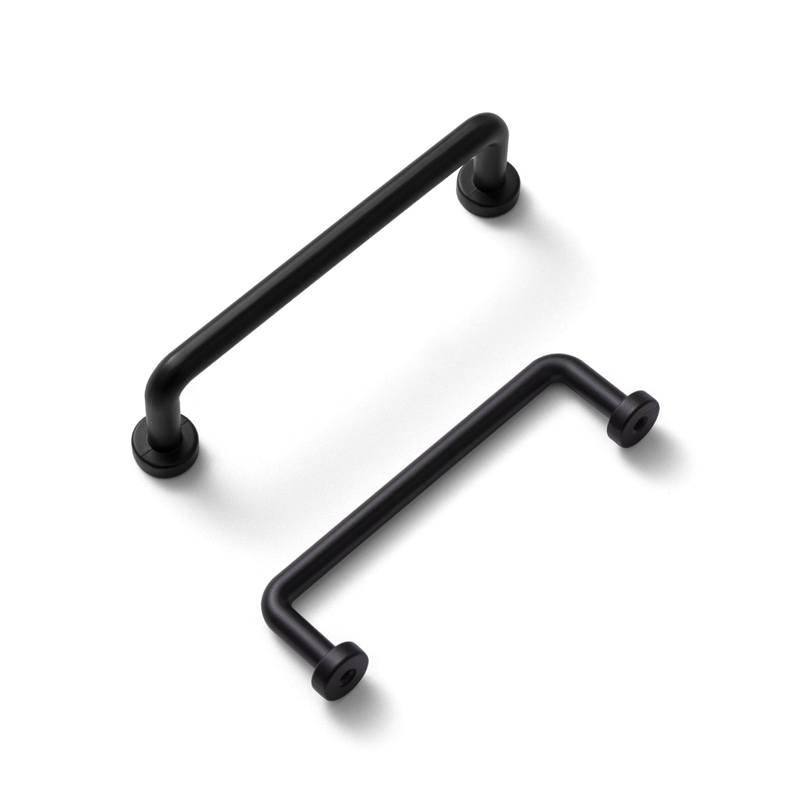 Goo-Ki Matte Black / 4'' Hole Center / 6 Pack Antique Rustic Vintage Cabinet Bar Pulls Decorative Drawer Handles