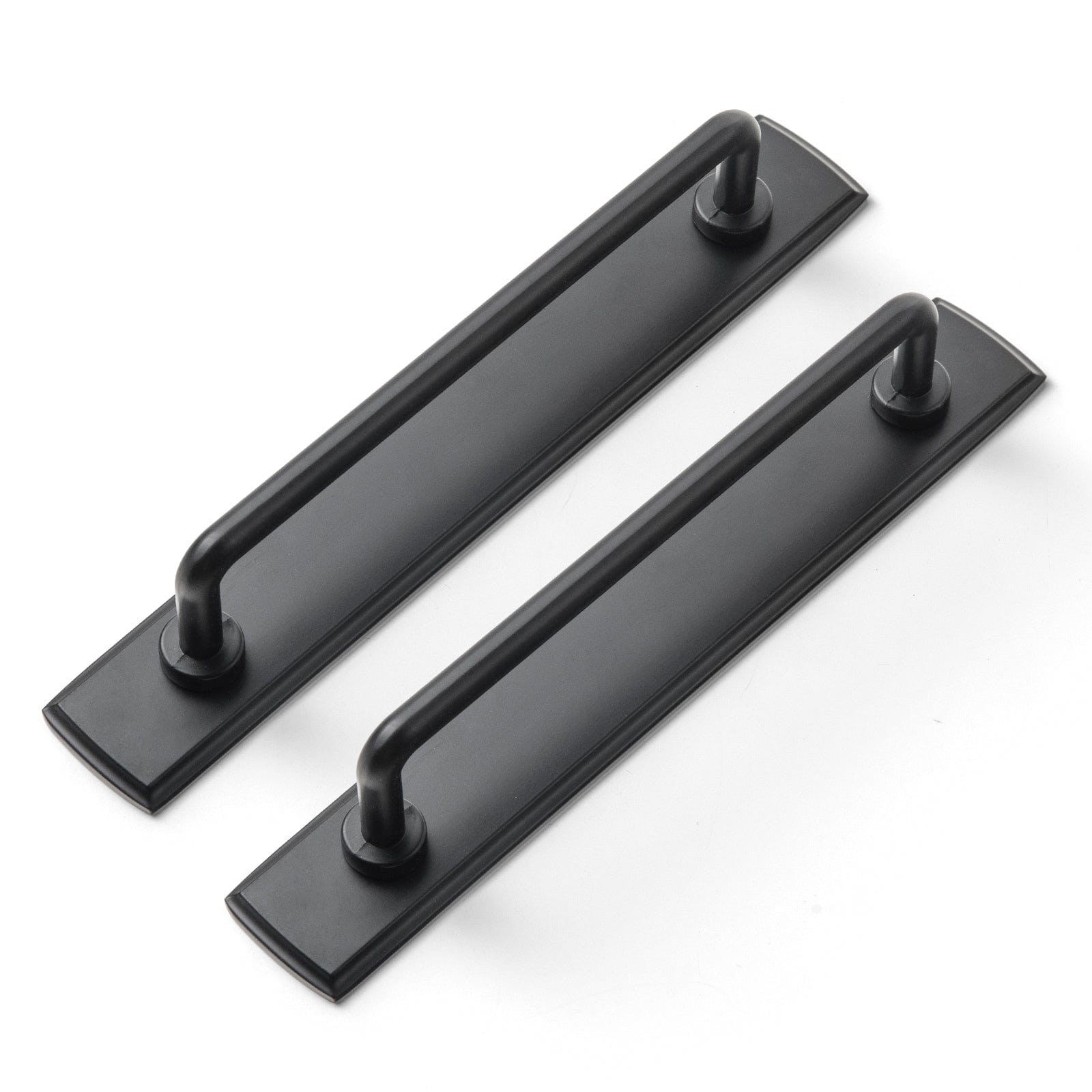 Goo-Ki Matte Black / 5'' Hole Center / 2 Pack Cabinet Bar Pulls with Back Plate Vintage Drawer Handles Home Improvement Hardware