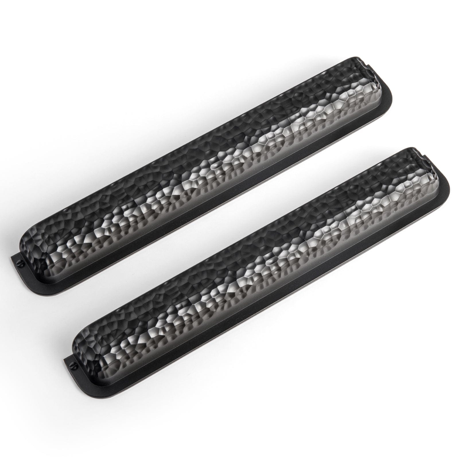 Goo-Ki Matte Black / 7.6'' Hole Center / 6 Pack Hammered Zinc Alloy Cabinet Cup Pulls Retro Style Drawer Handles with Unique Pattern