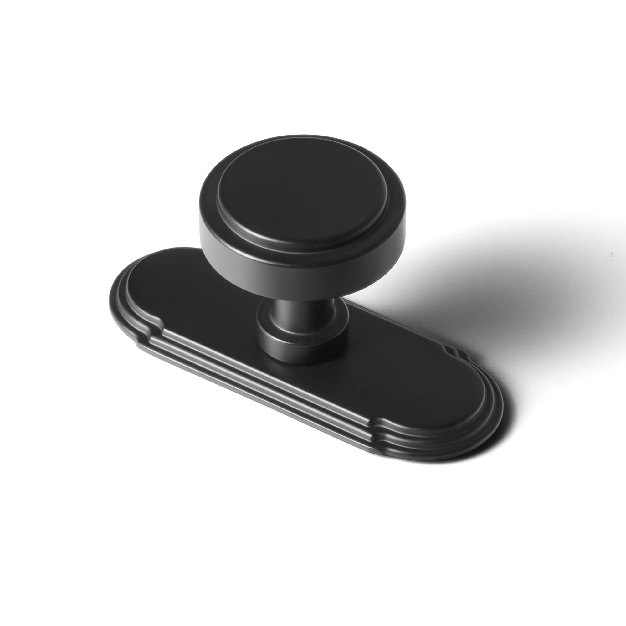 Goo-Ki Matte Black / G014 / 6 Pack Simple Cylindrical Zinc Alloy Drawer Knob with Elegant Design