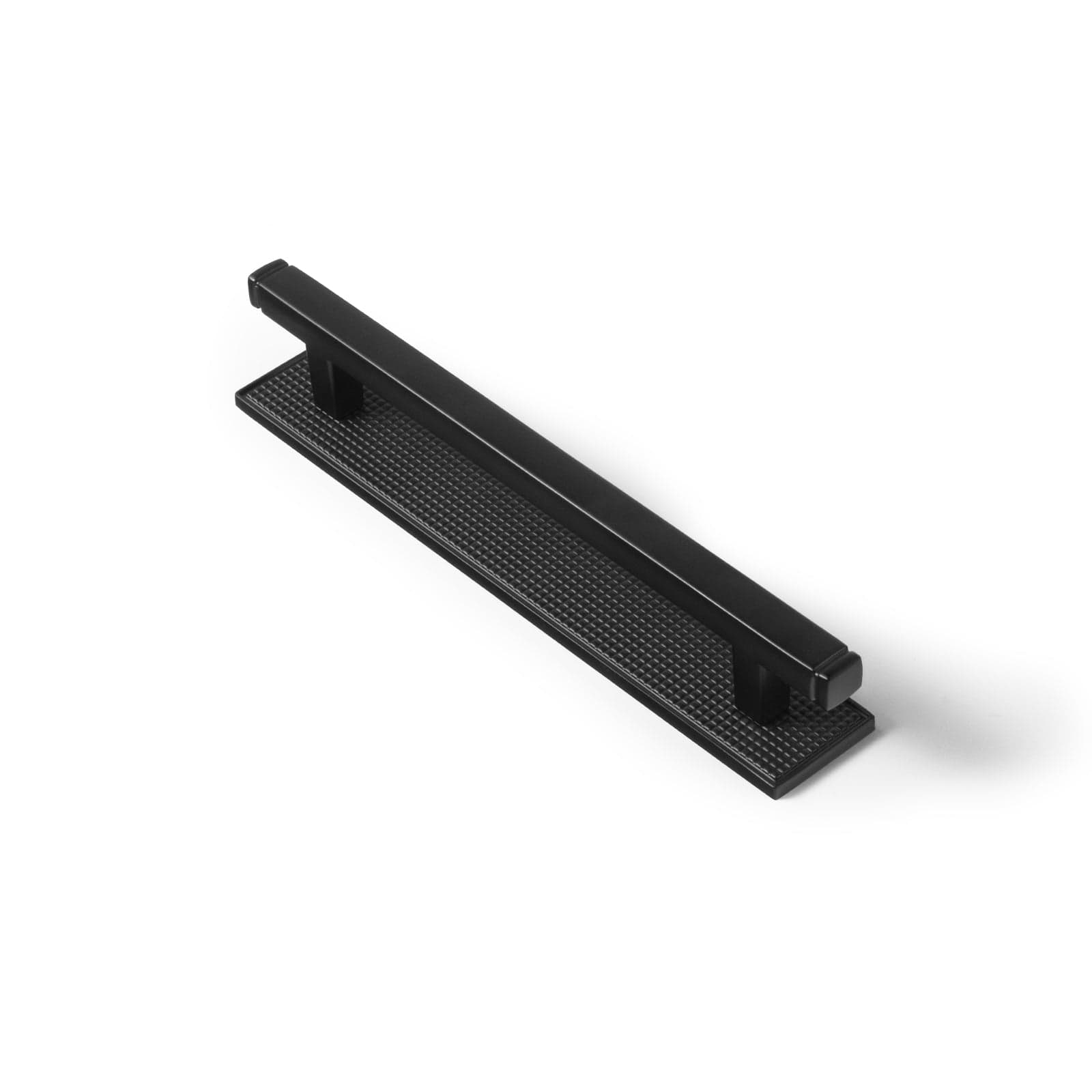 Goo-Ki Matte Black / G017 / 5'' Hole Center 2 Pack Antique Brass Zinc Alloy Cabinet Pulls with Back Plate Kitchen Hardware Bar Handles