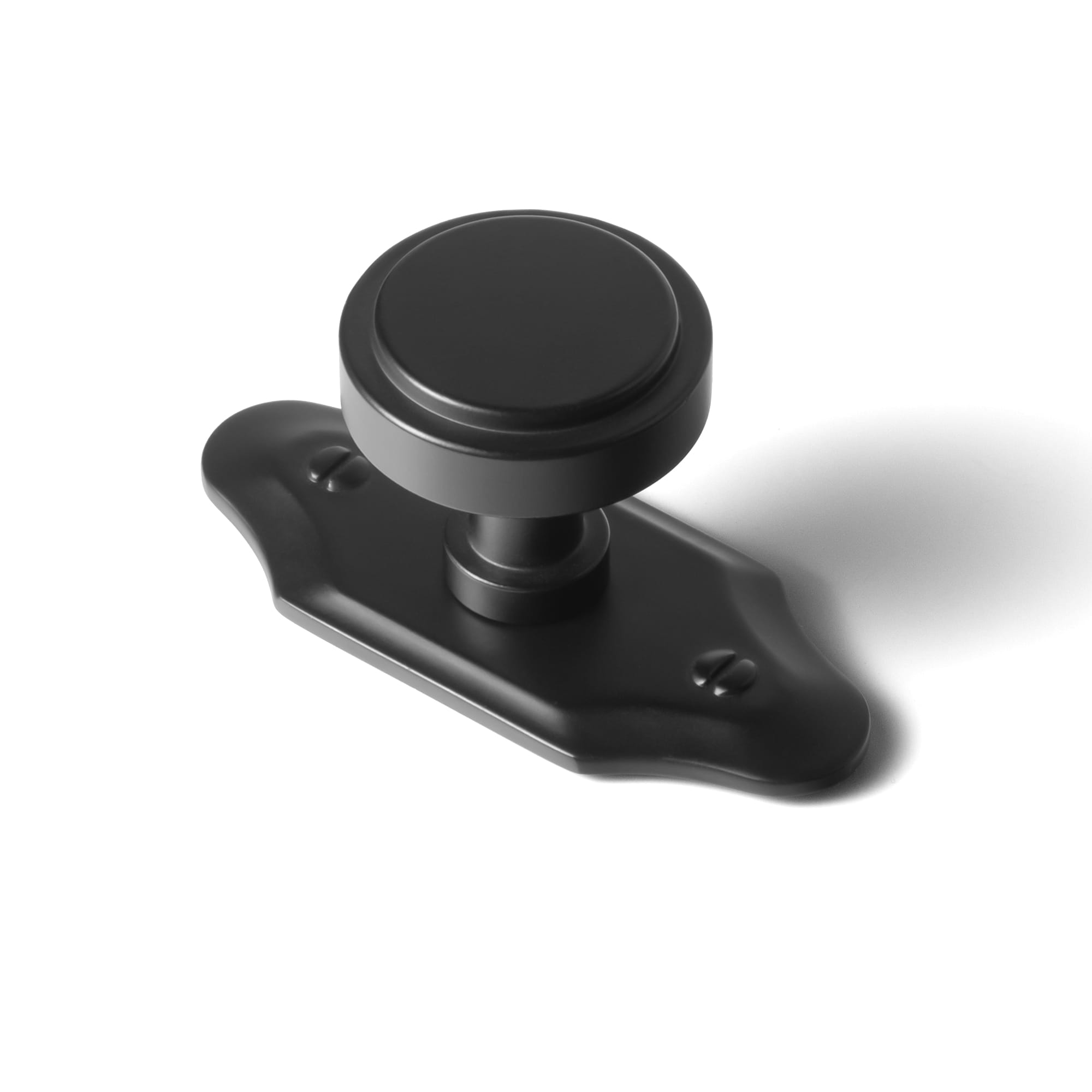 Goo-Ki Matte Black / G023 / 6 Pack Simple Cylindrical Zinc Alloy Drawer Knob with Elegant Design