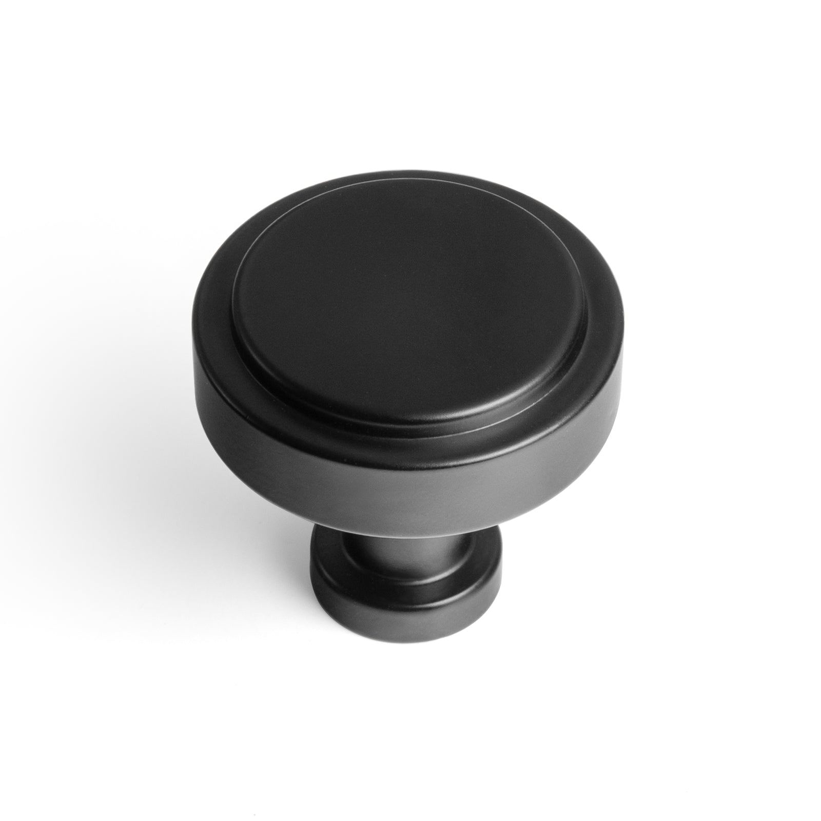 Goo-Ki Matte Black / Knob / 6 Pack Simple Cylindrical Zinc Alloy Drawer Knob with Elegant Design