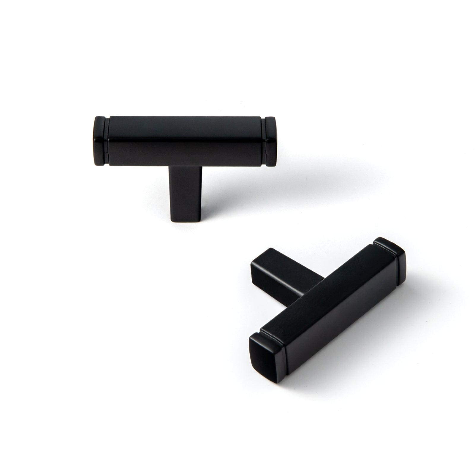 Goo-Ki Matte Black / Knob / 6 Pack Vintage Brass Drawer Handles Retro Straight Bar Pull Solid Cabinet Pulls