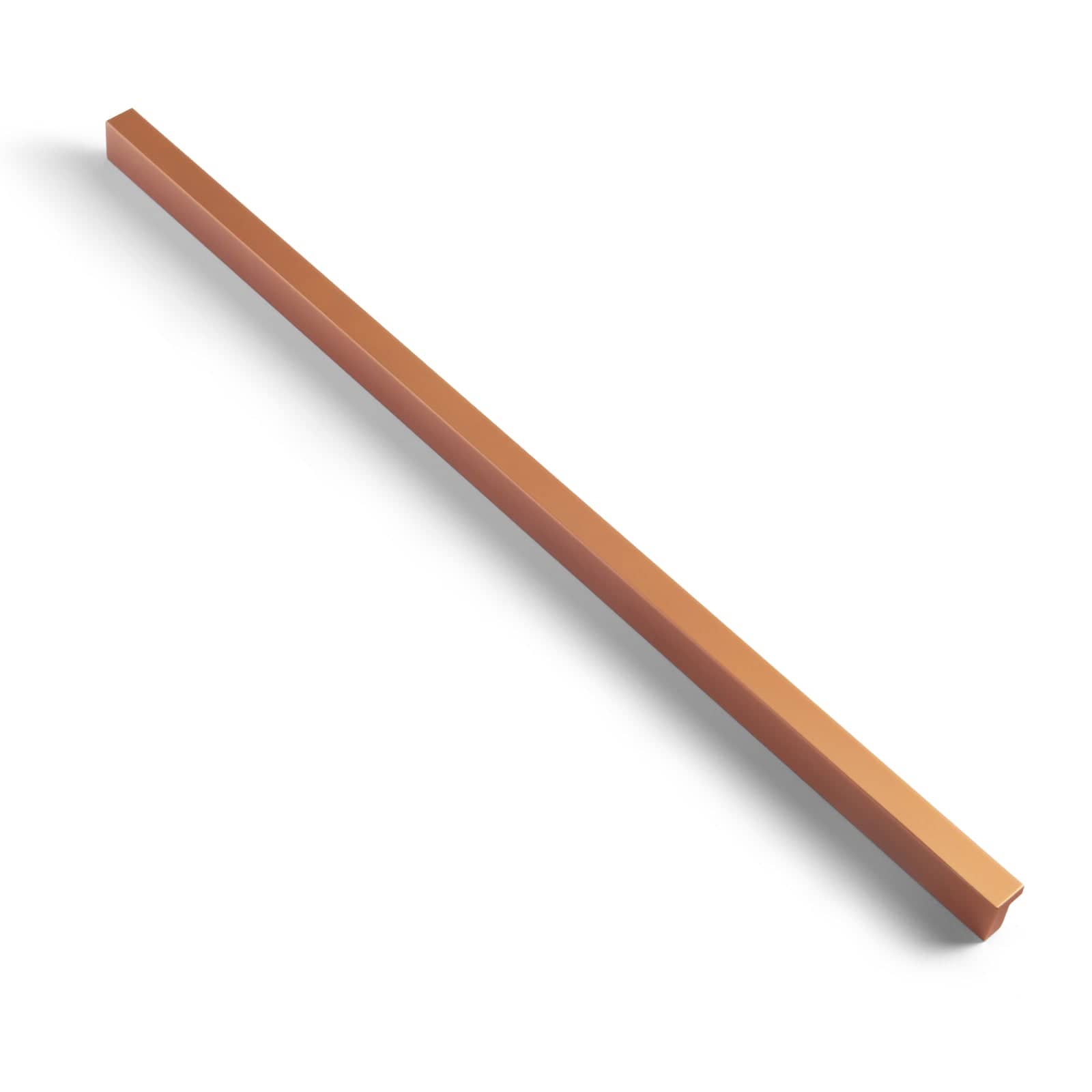 Goo-Ki Matte Orange Gold / 12.6'' Hole center Modern Drawer Handles Kitchen Cabinet Pulls Right Angle Finger Pulls 12 Pack