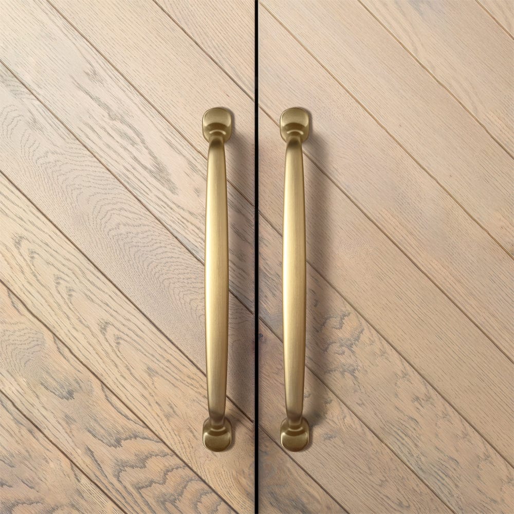 Goo-Ki Mid-Century Modern Arch Cabinet Pulls Antique Brass Kitchen Hardware