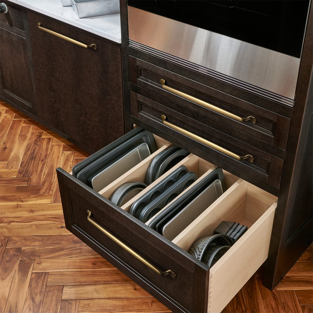 Goo-Ki Mid-Century Modern Arch Cabinet Pulls Antique Brass Kitchen Hardware