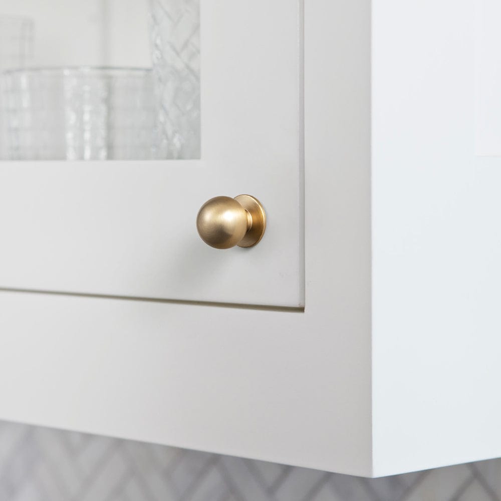 Goo-Ki Mid-Century Modern Arch Cabinet Pulls Antique Brass Kitchen Hardware