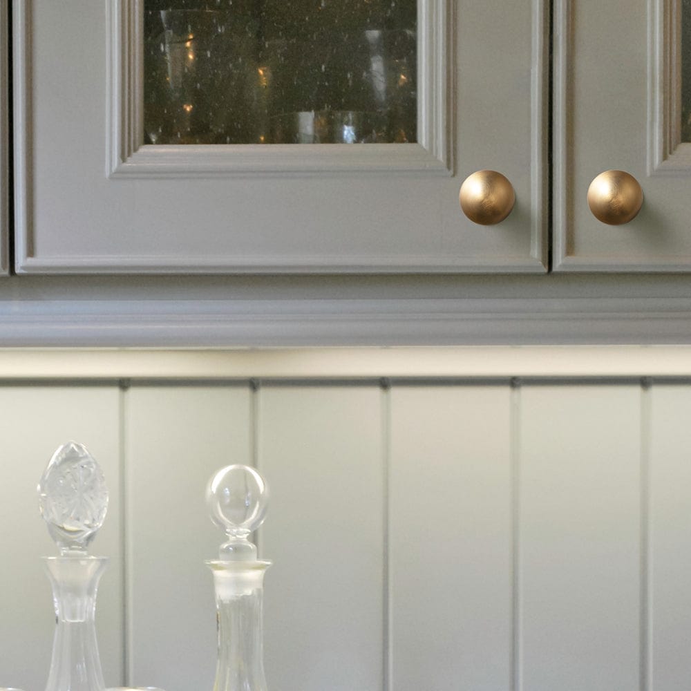Goo-Ki Mid-Century Modern Arch Cabinet Pulls Antique Brass Kitchen Hardware