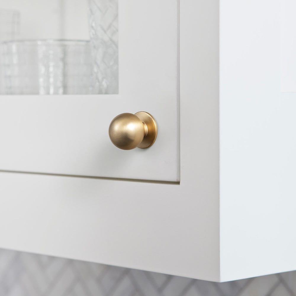 Goo-Ki Mid-Century Modern Arch Cabinet Pulls Antique Brass Kitchen Hardware