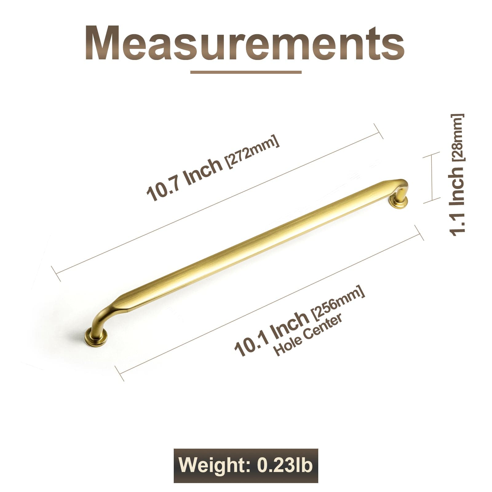Goo-Ki Minimalist Slim Design Zinc Alloy Cabinet Pulls – Rustic Hardware for a Streamlined Look