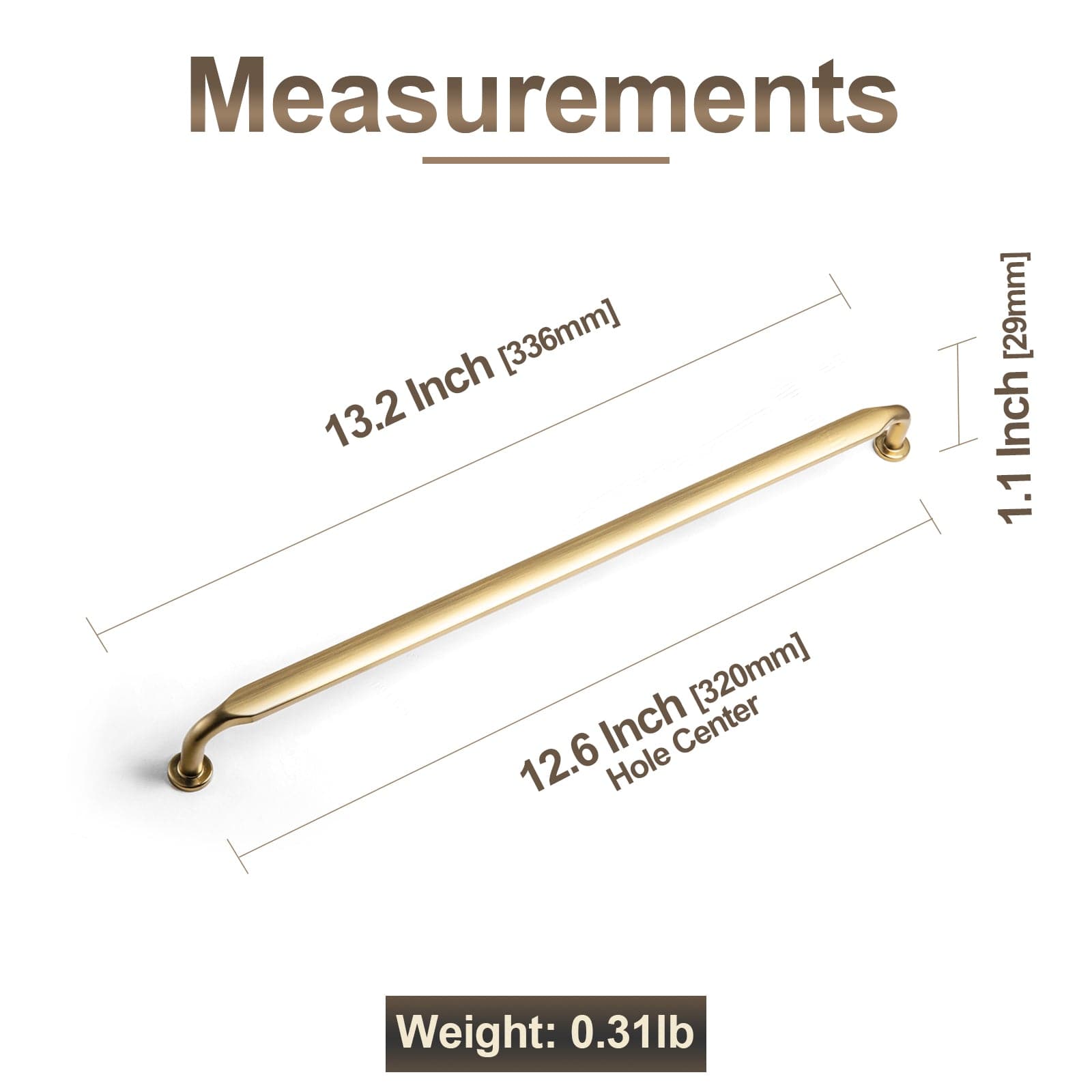 Goo-Ki Minimalist Slim Design Zinc Alloy Cabinet Pulls – Rustic Hardware for a Streamlined Look