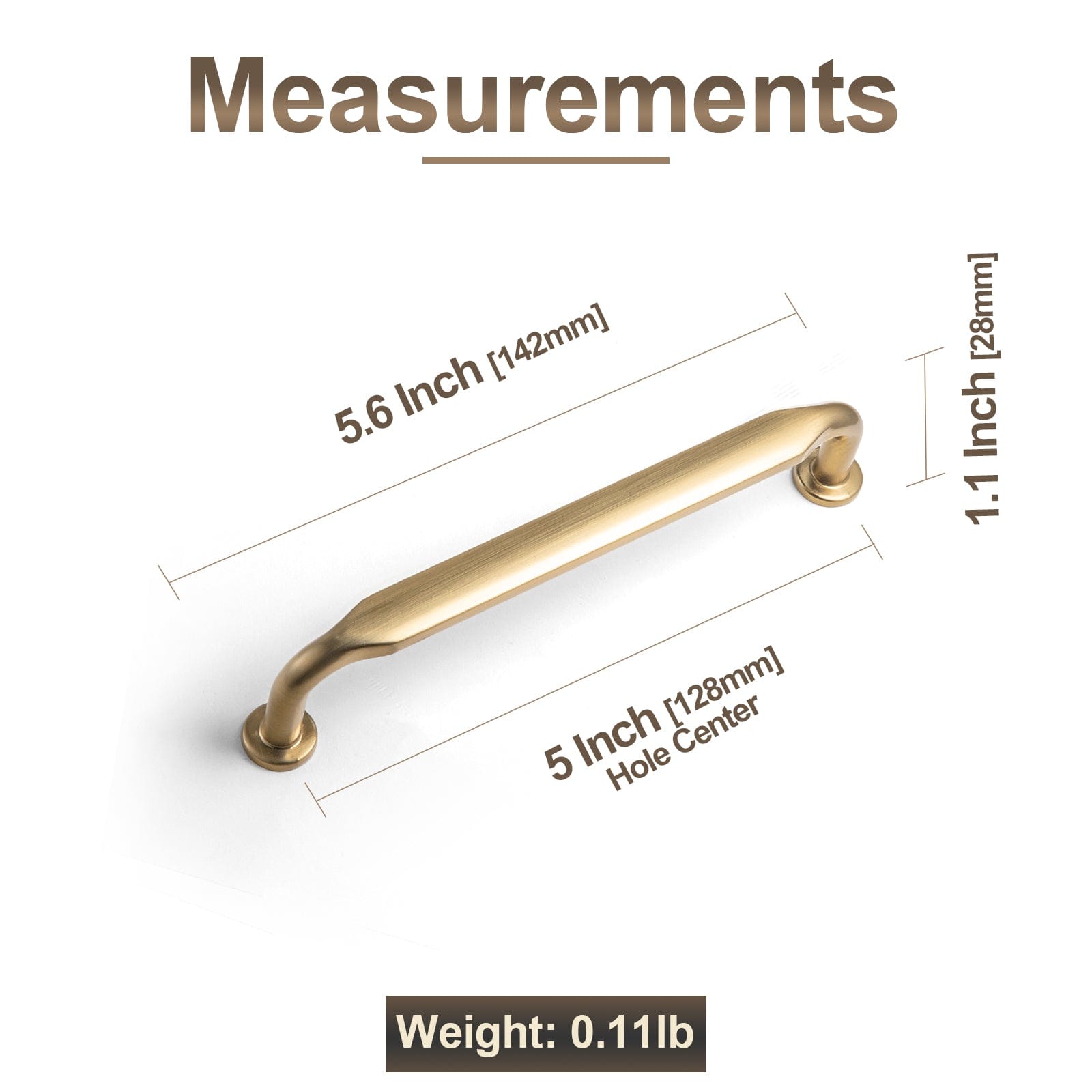 Goo-Ki Minimalist Slim Design Zinc Alloy Cabinet Pulls – Rustic Hardware for a Streamlined Look