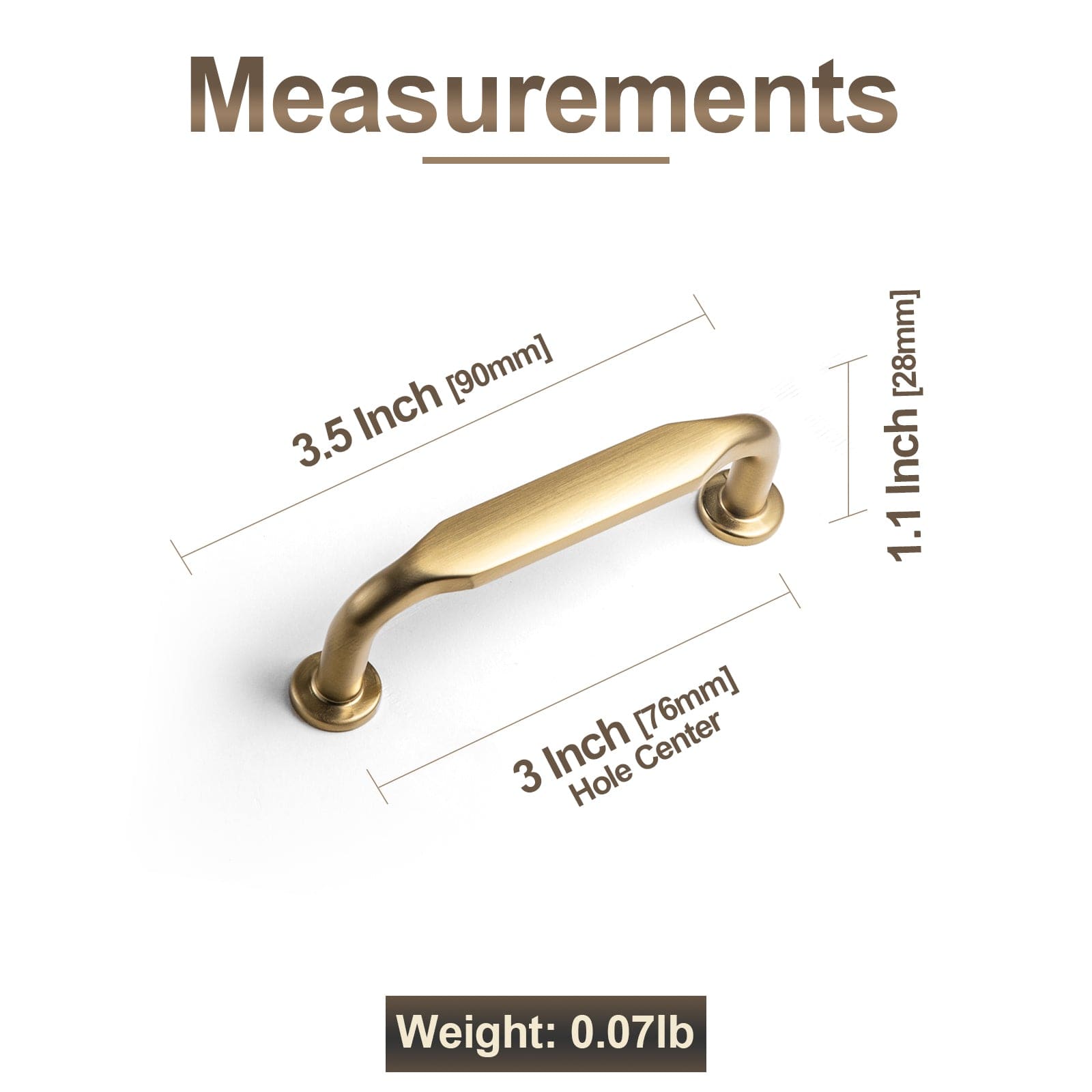 Goo-Ki Minimalist Slim Design Zinc Alloy Cabinet Pulls – Rustic Hardware for a Streamlined Look