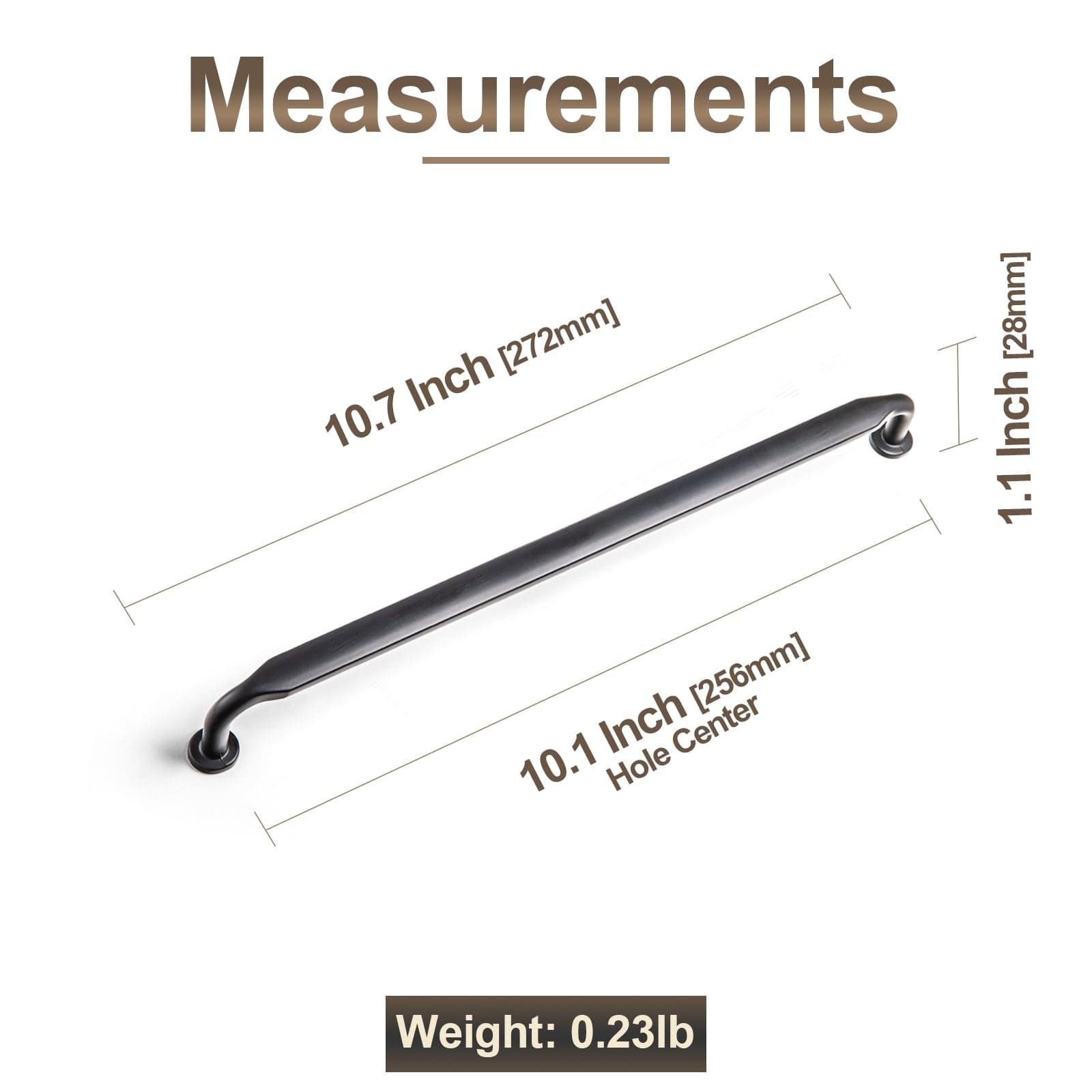 Goo-Ki Minimalist Slim Design Zinc Alloy Cabinet Pulls – Rustic Hardware for a Streamlined Look