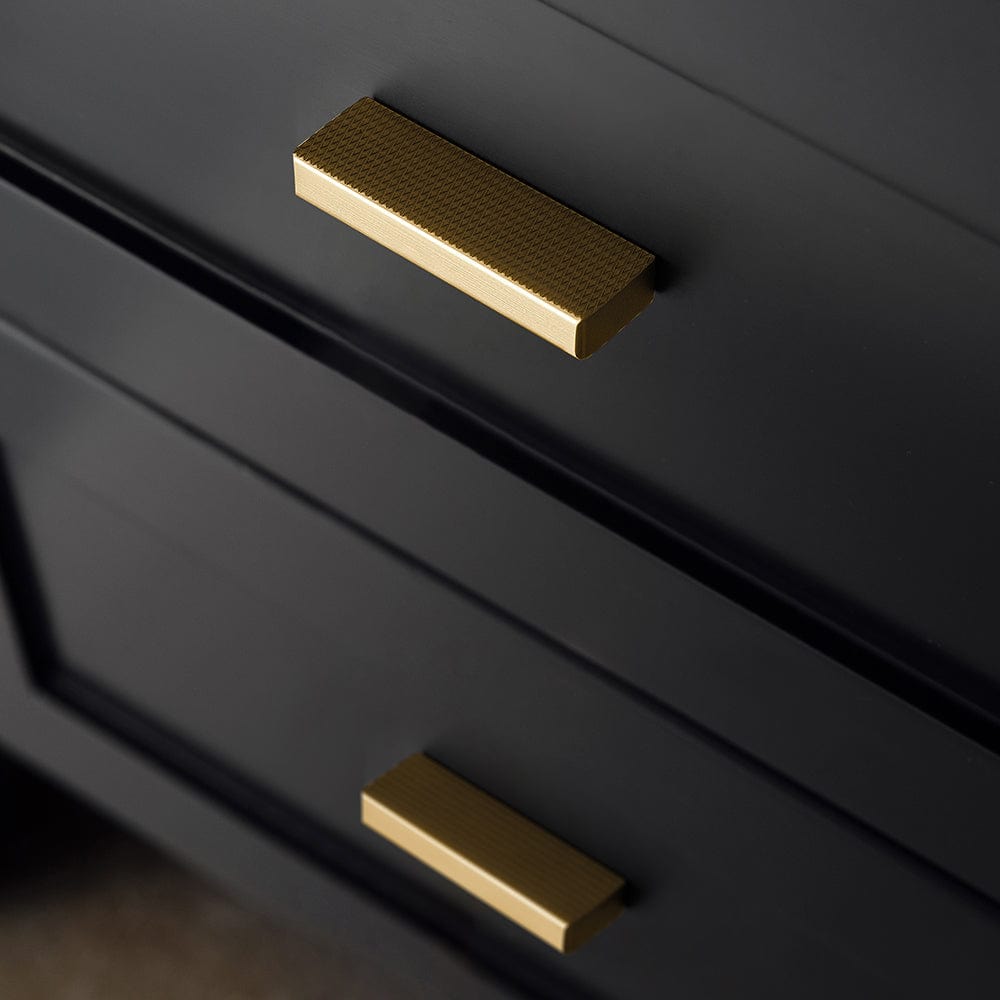 Goo-Ki Modern Aluminum Knurled Cabinet Pull Handles - Comfortable Grip & Long - lasting