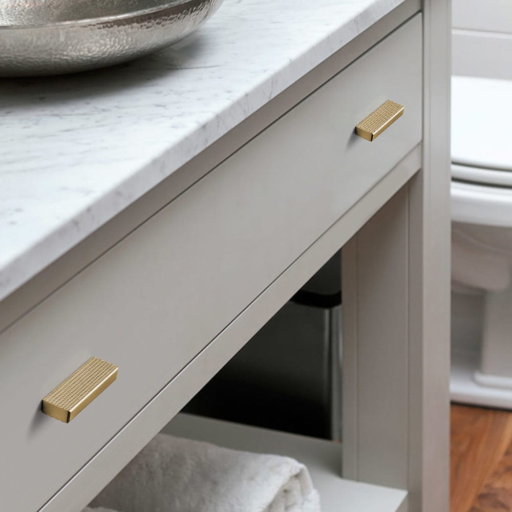 Goo-Ki Modern Aluminum Knurled Cabinet Pull Handles - Comfortable Grip & Long - lasting