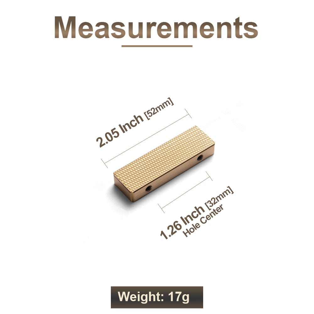 Goo-Ki Modern Aluminum Knurled Cabinet Pull Handles - Comfortable Grip & Long - lasting