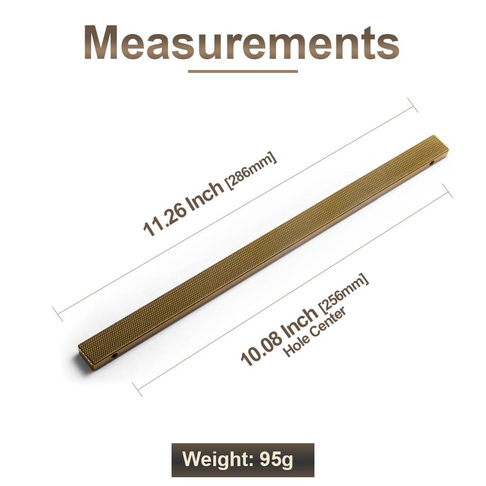 Goo-Ki Modern Aluminum Knurled Cabinet Pull Handles - Comfortable Grip & Long - lasting