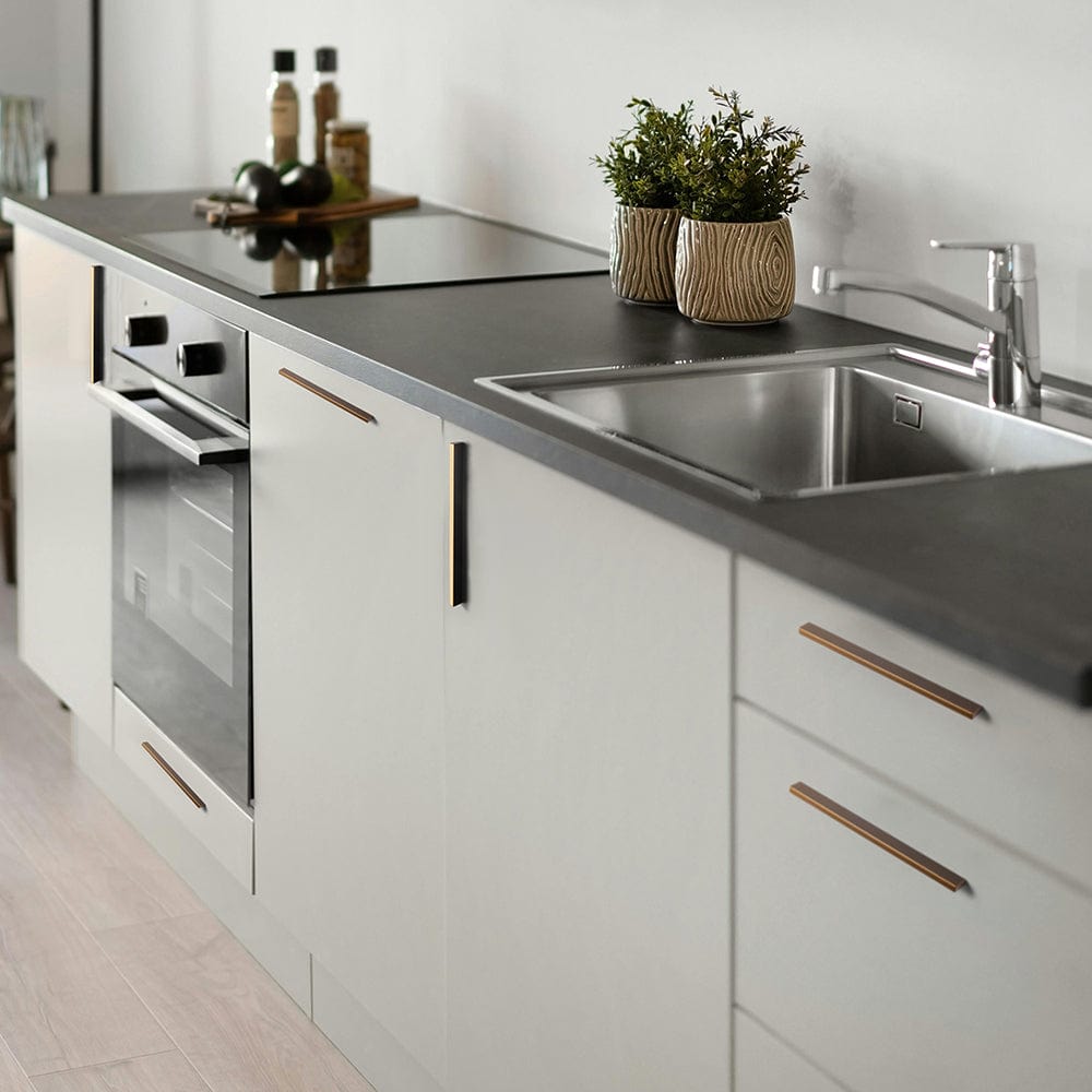 Goo-Ki Modern Aluminum Knurled Cabinet Pull Handles - Comfortable Grip & Long - lasting