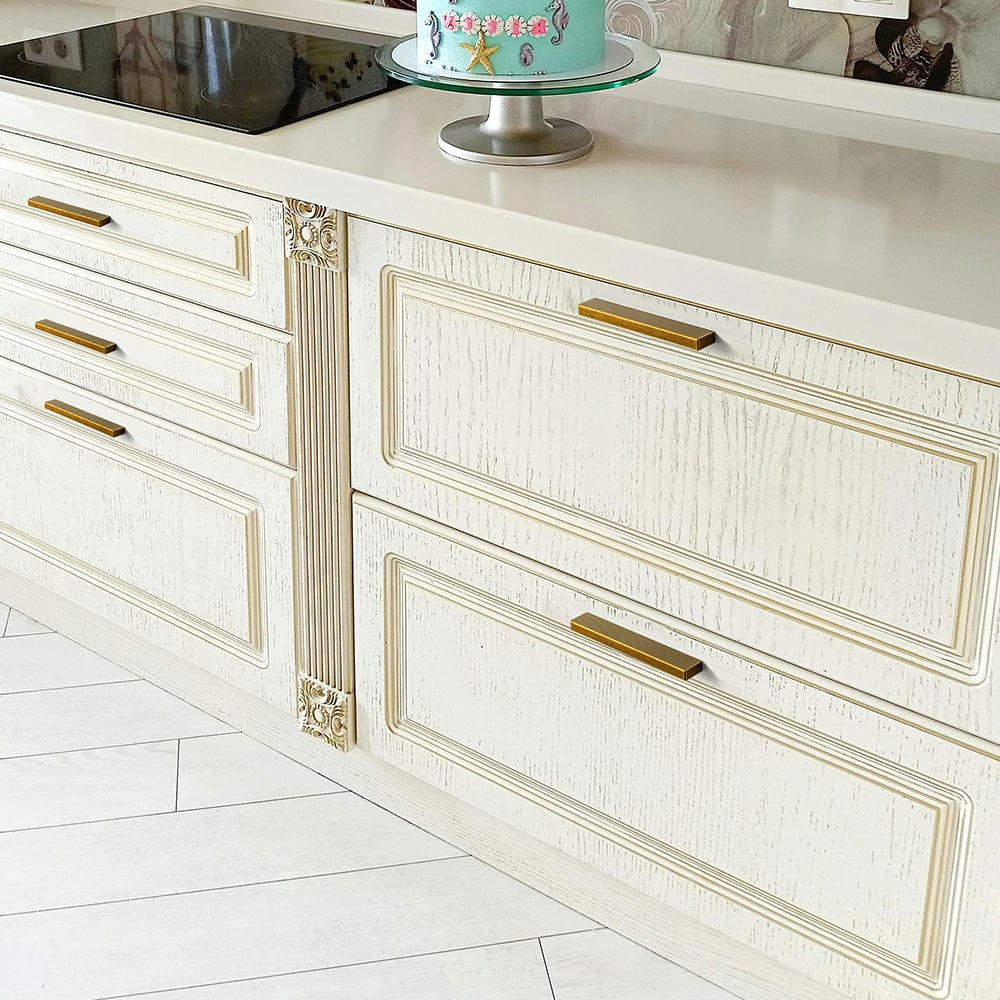 Goo-Ki Modern Aluminum Knurled Cabinet Pull Handles - Comfortable Grip & Long - lasting