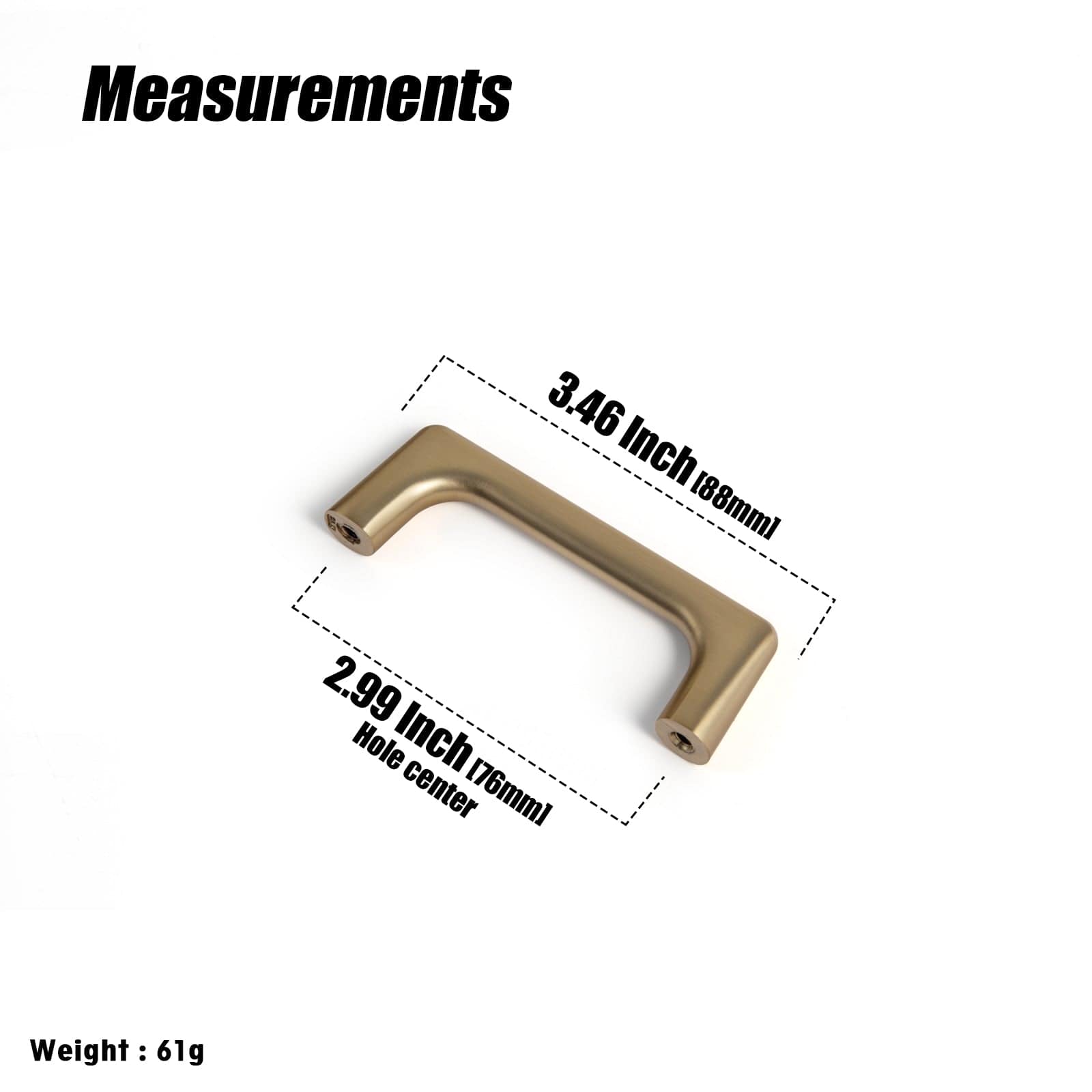 Goo-Ki Modern Cabinet Pull Luxurious Drawer Wardrobe Pulls Kitchen