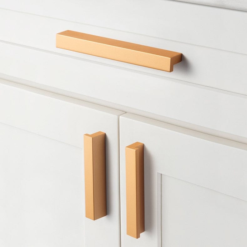Goo-Ki Modern Drawer Handles Kitchen Cabinet Pulls Right Angle Finger Pulls 12 Pack