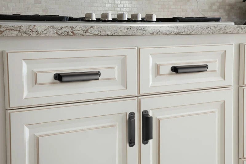 Goo-Ki Modern Multi-Color Cabinet Cup Pulls Bin Drawer Pull Stylish Hardware for Furniture Upgrades
