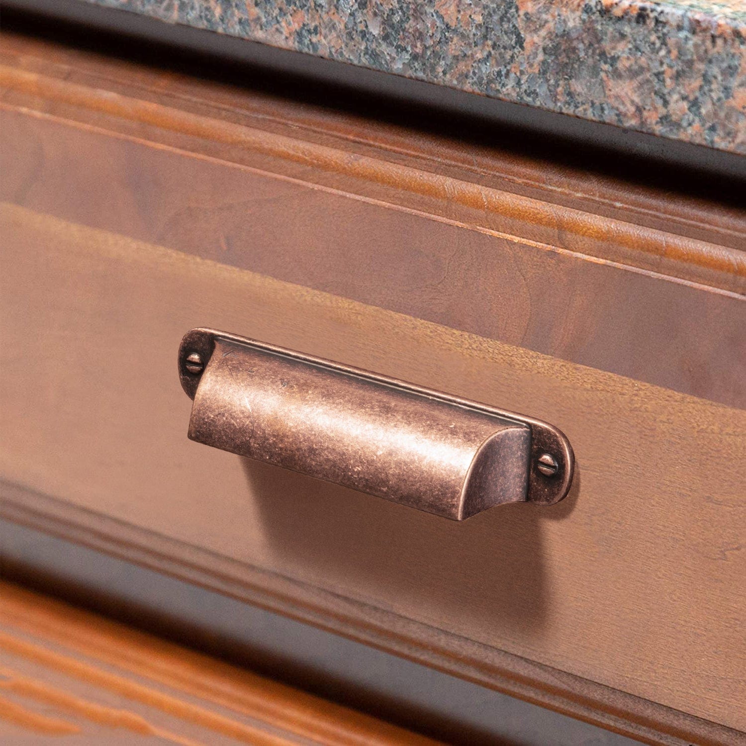Goo-Ki Modern Multi-Color Cabinet Cup Pulls Bin Drawer Pull Stylish Hardware for Furniture Upgrades