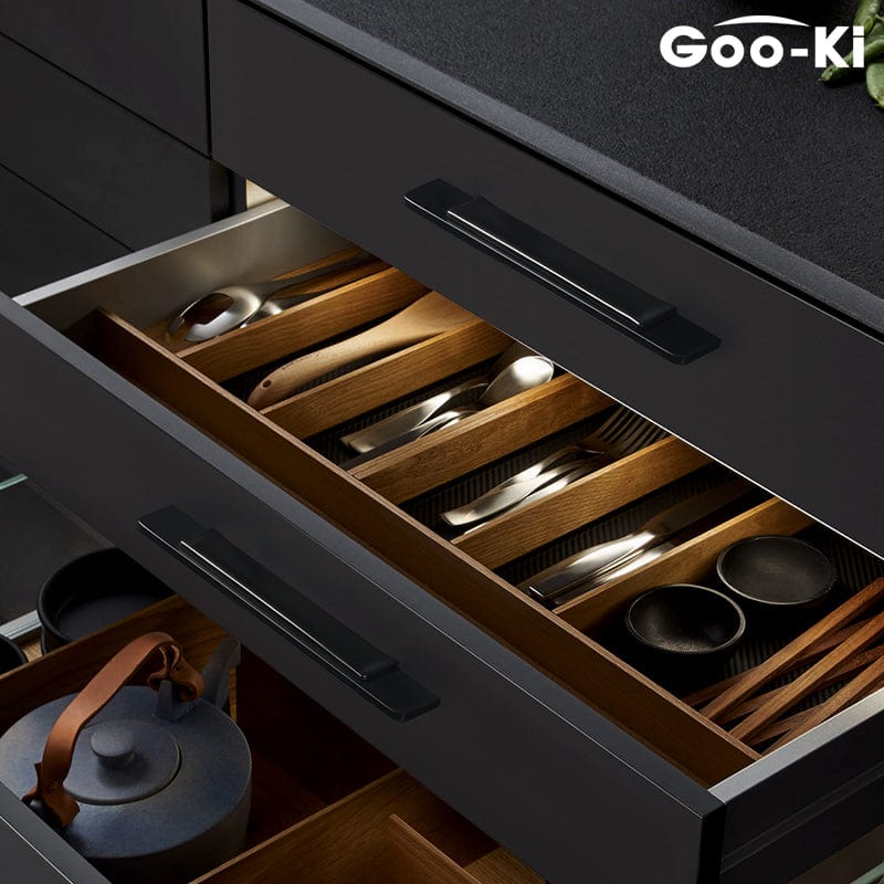 Goo-Ki Modern Simple Cabinet Handle Black Splicing Handle Closet Handle