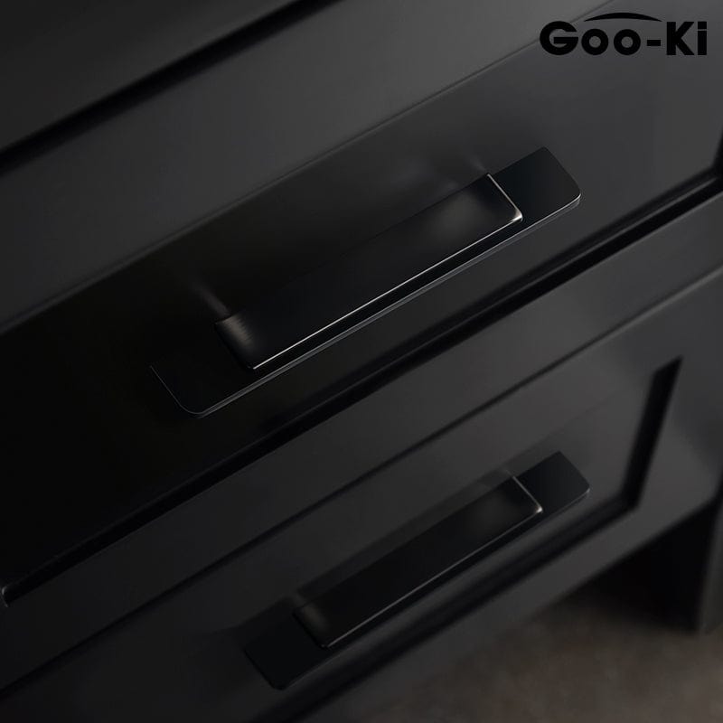 Goo-Ki Modern Simple Cabinet Handle Black Splicing Handle Closet Handle