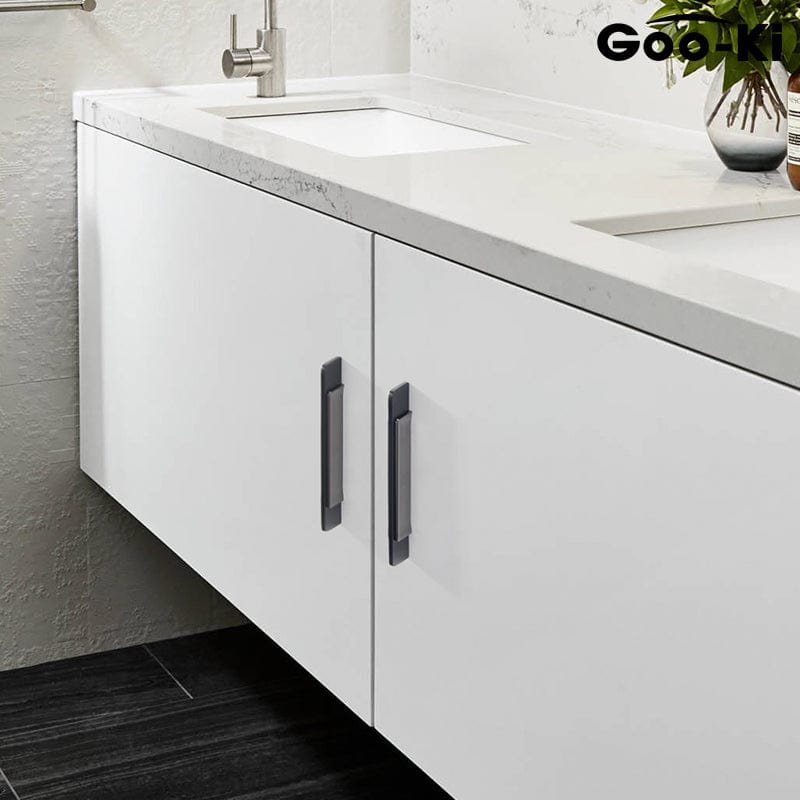 Goo-Ki Modern Simple Cabinet Handle Black Splicing Handle Closet Handle