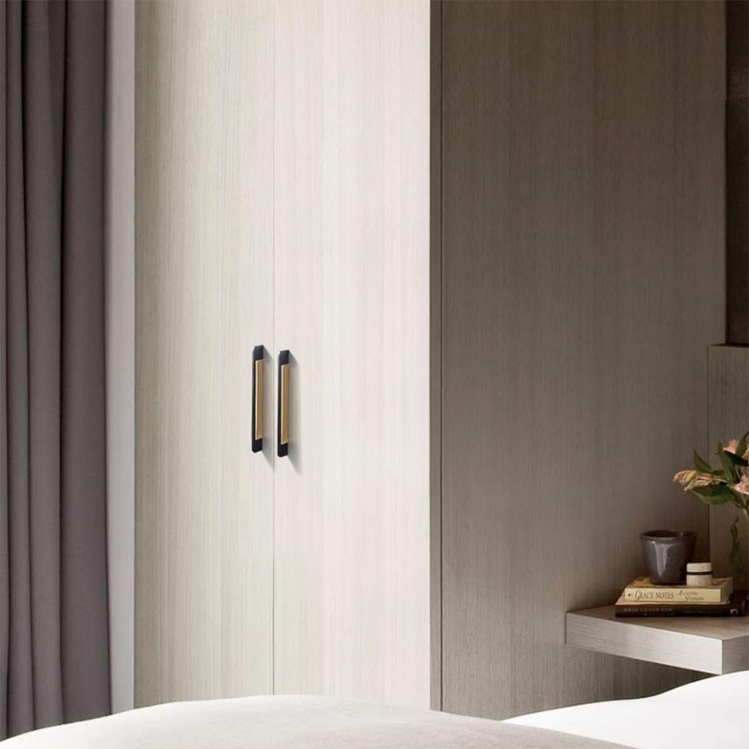 Goo-Ki Modern Simple Cabinet Handle Black Splicing Handle Closet Handle