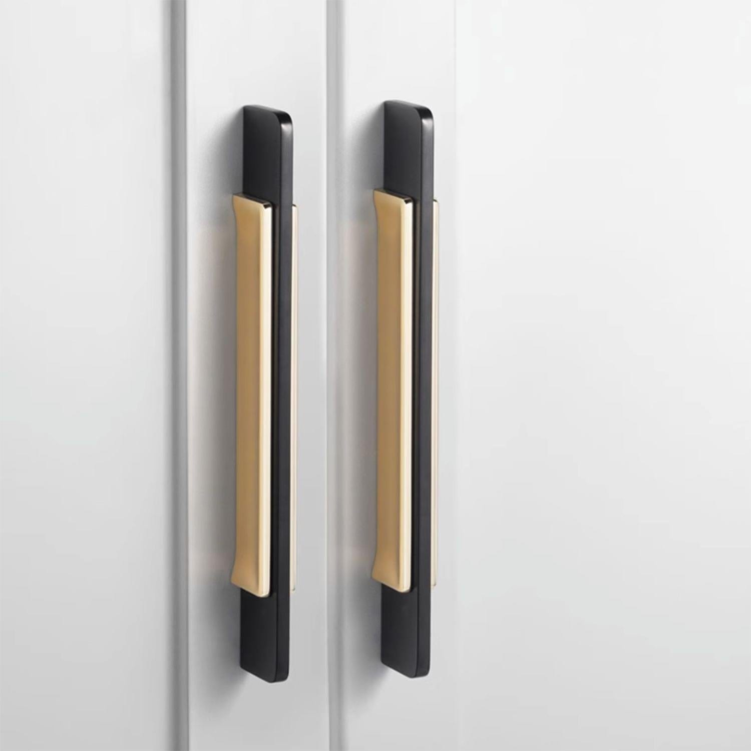 Goo-Ki Modern Simple Cabinet Handle Black Splicing Handle Closet Handle