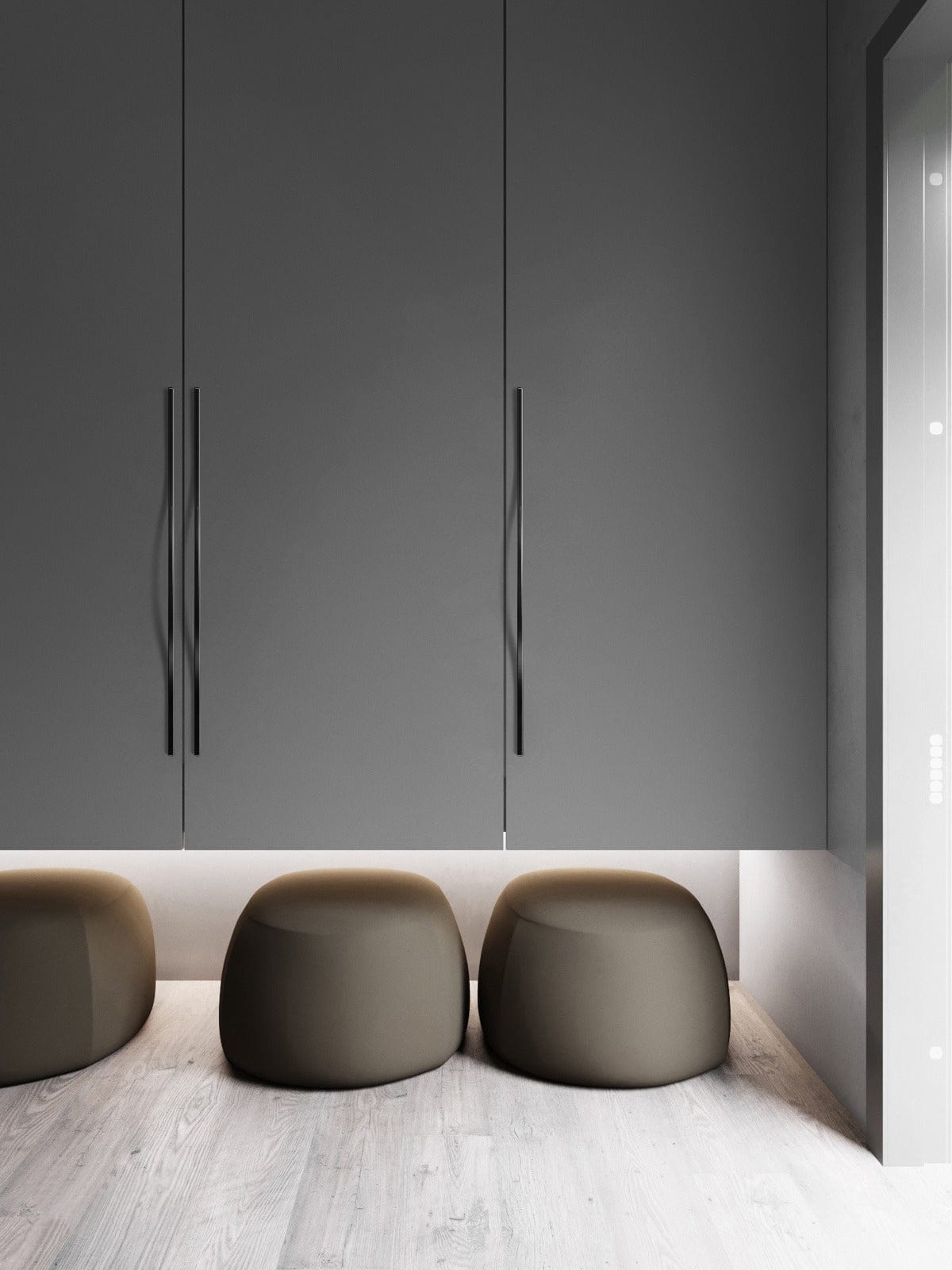 Goo-Ki Modern Wardrobe Cabinet Pulls Luxurious Drawer Pull Dual Mount