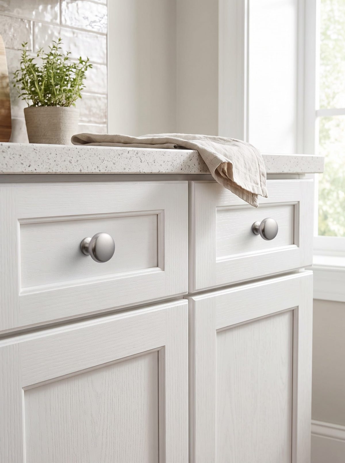 Goo-Ki Multi-colored Classic Drawer Knob Mushroom Round Cabinet Knob